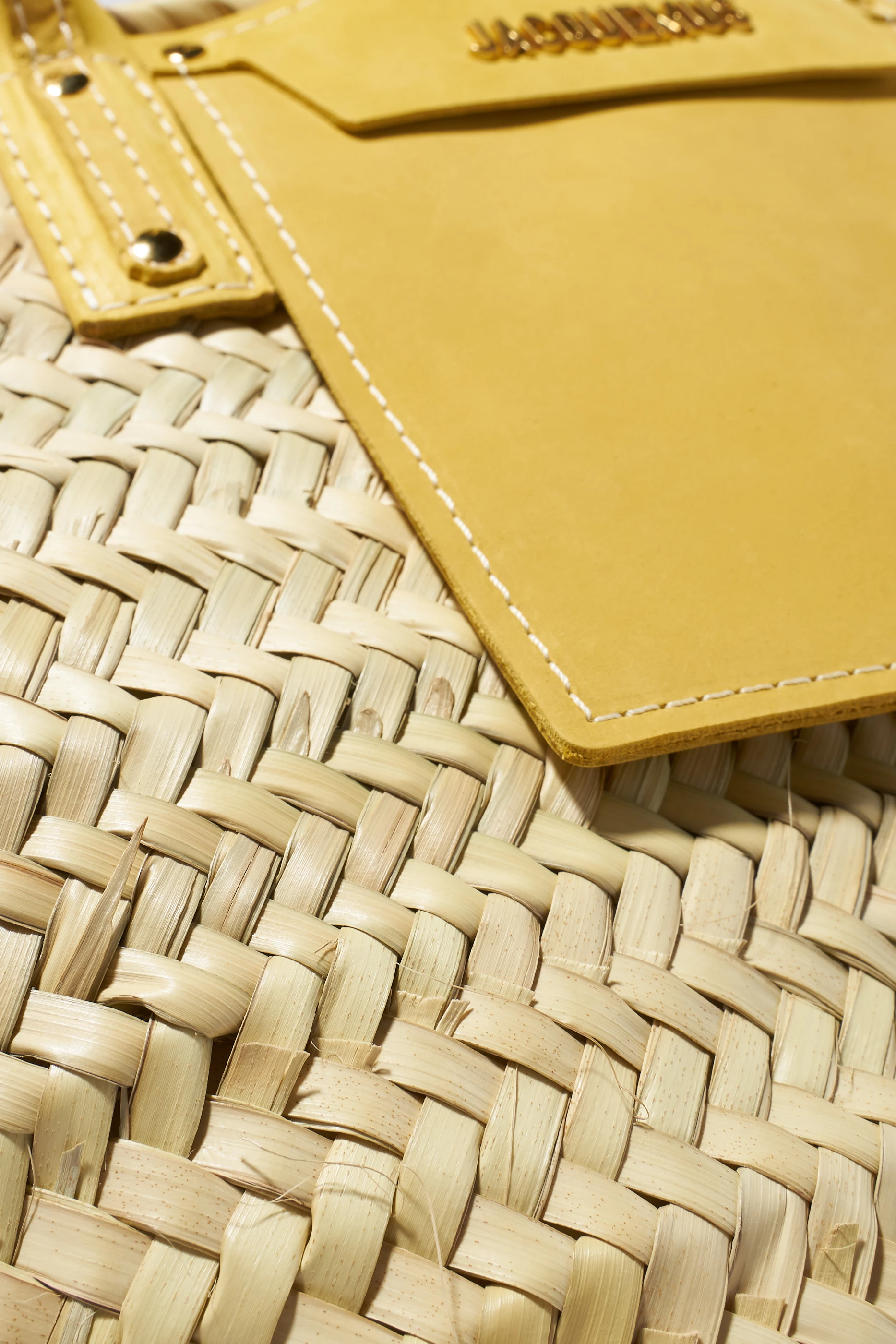 Buy Jacquemus Yellow Le Panier Soleil Raffia Bag For Women Online Ounass UAE