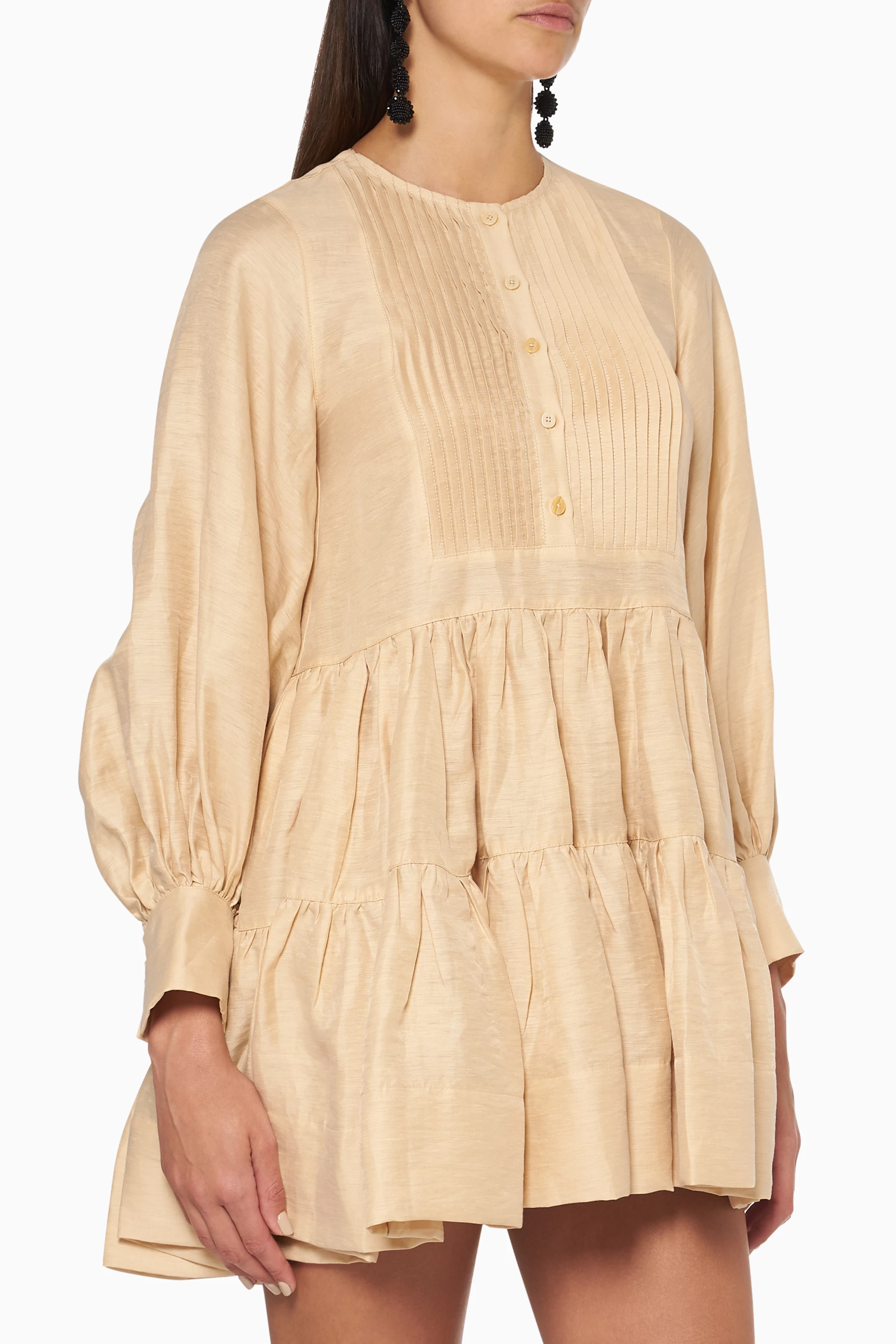 chinese dress ladies Sovere Zepher Dress in Vanilla – Coco & Lola main image 0