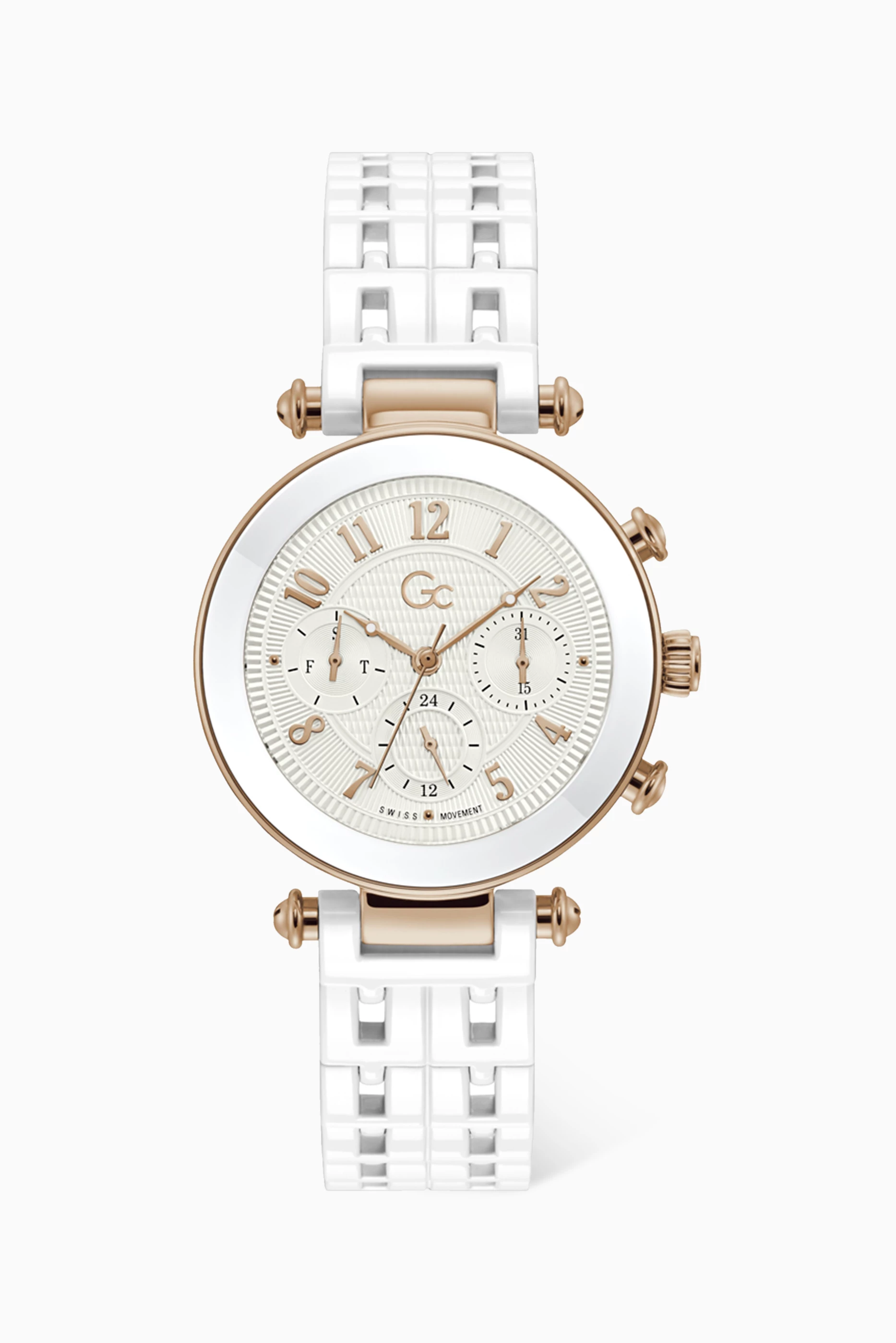 Buy GC White PrimeChic Ceramic Watch For Women Online Ounass UAE