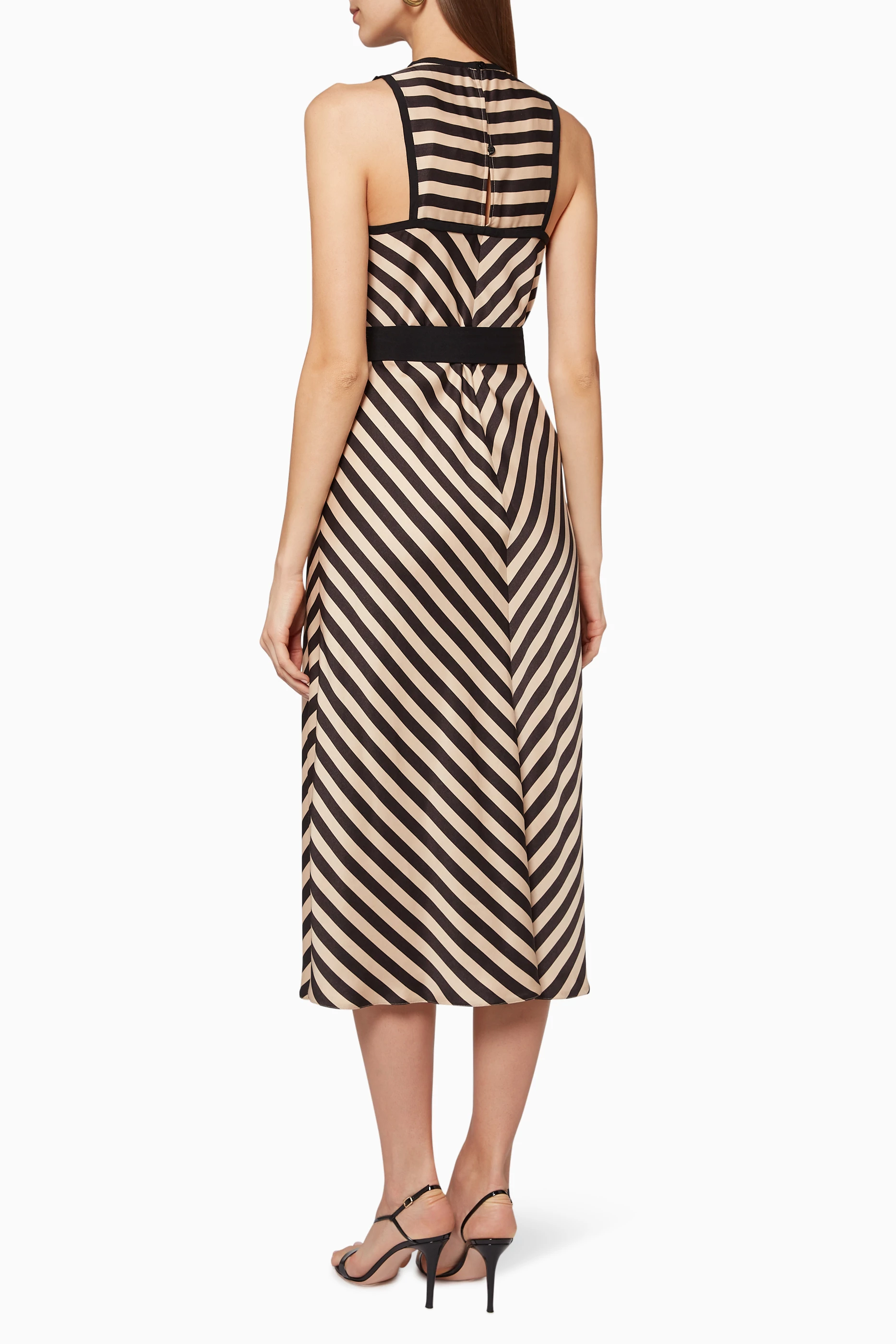 Striped midi cheap