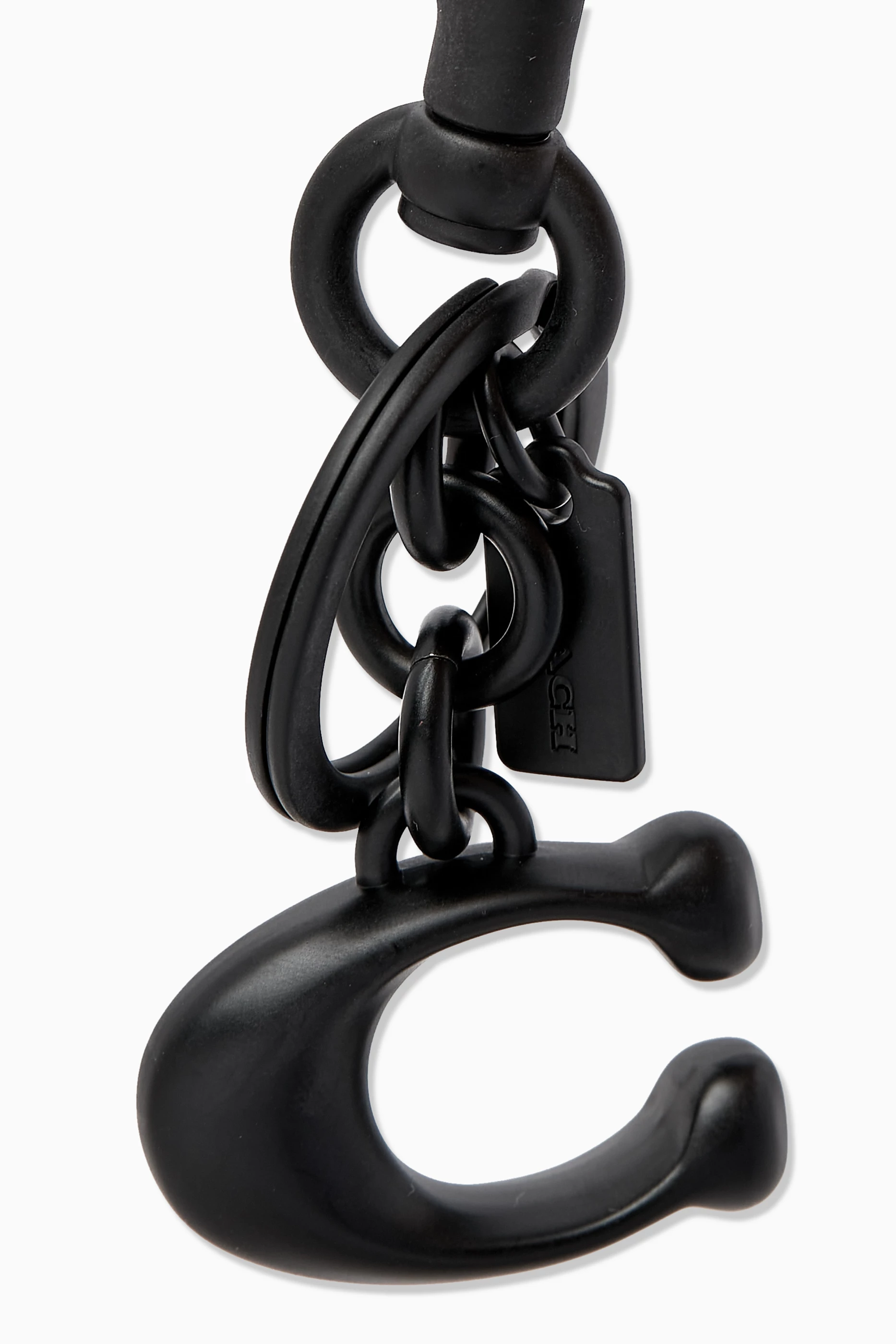 Buy Coach Black Signature Bag Charm in Metal For Women Online Ounass UAE