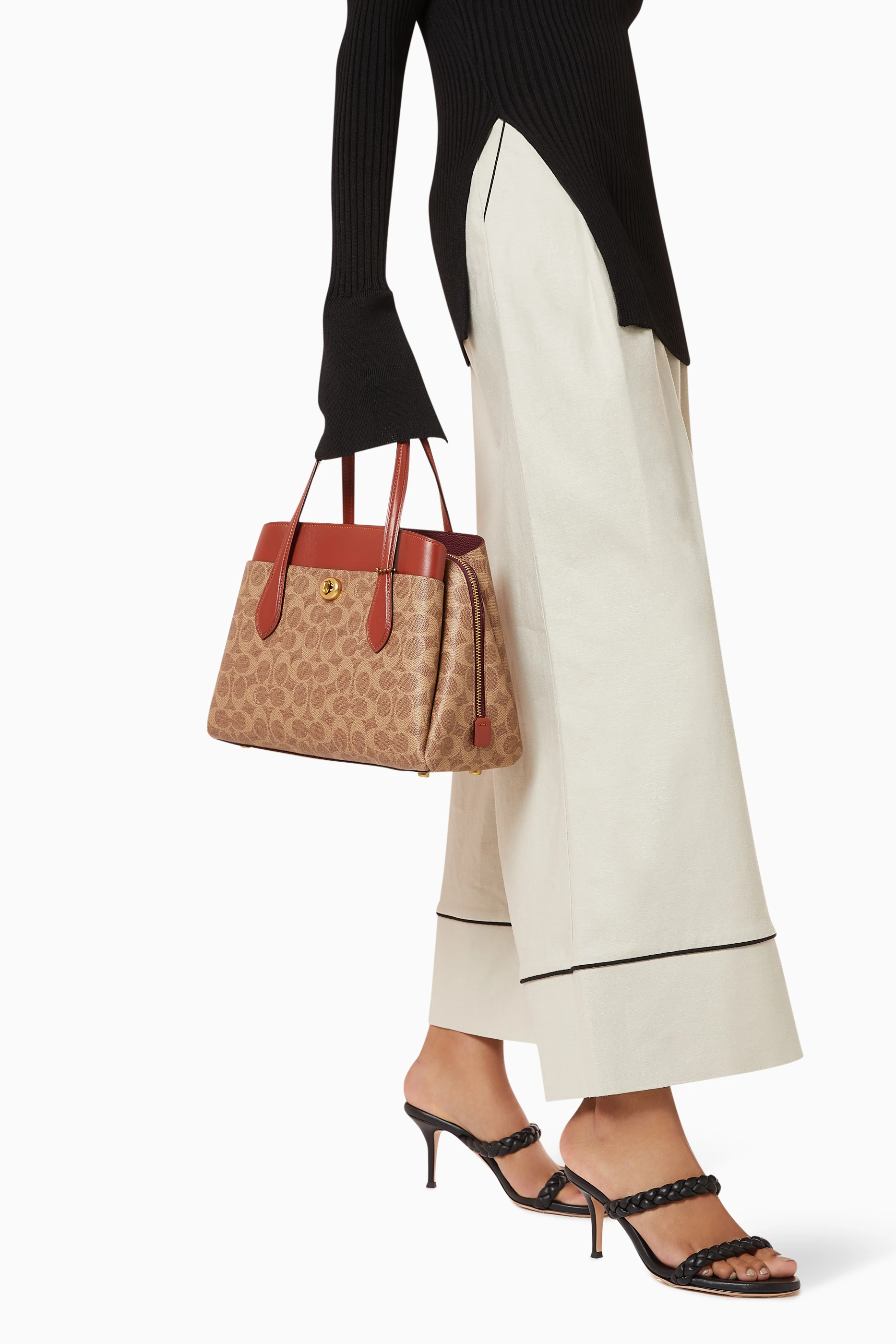 Buy Coach Brown Lora Carryall 30 in Signature Canvas For Women Online Ounass UAE