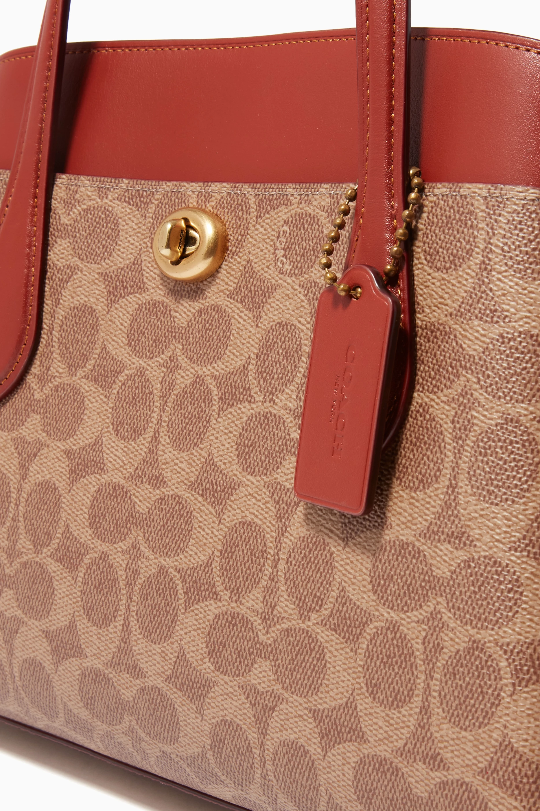 Buy Coach Brown Lora Carryall 30 in Signature Canvas For Women Online Ounass UAE