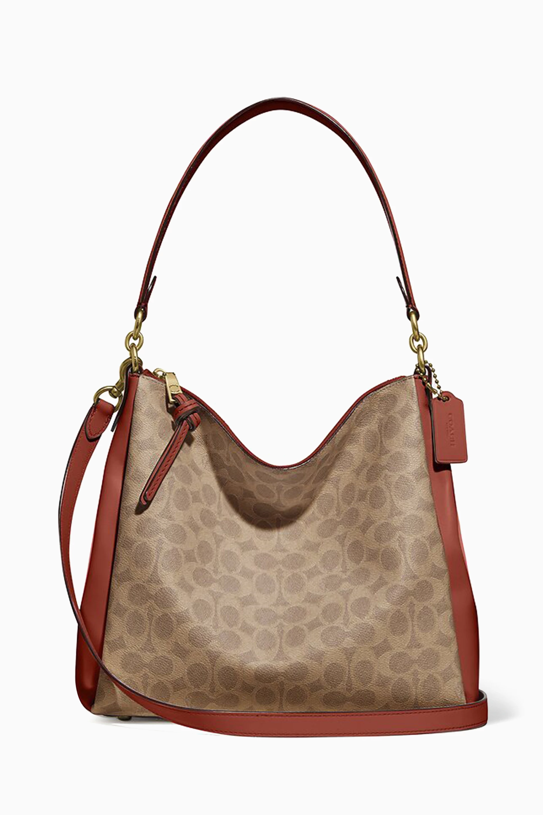 Buy Coach Brown Shay Shoulder Bag in Signature Canvas For Women Online Ounass UAE