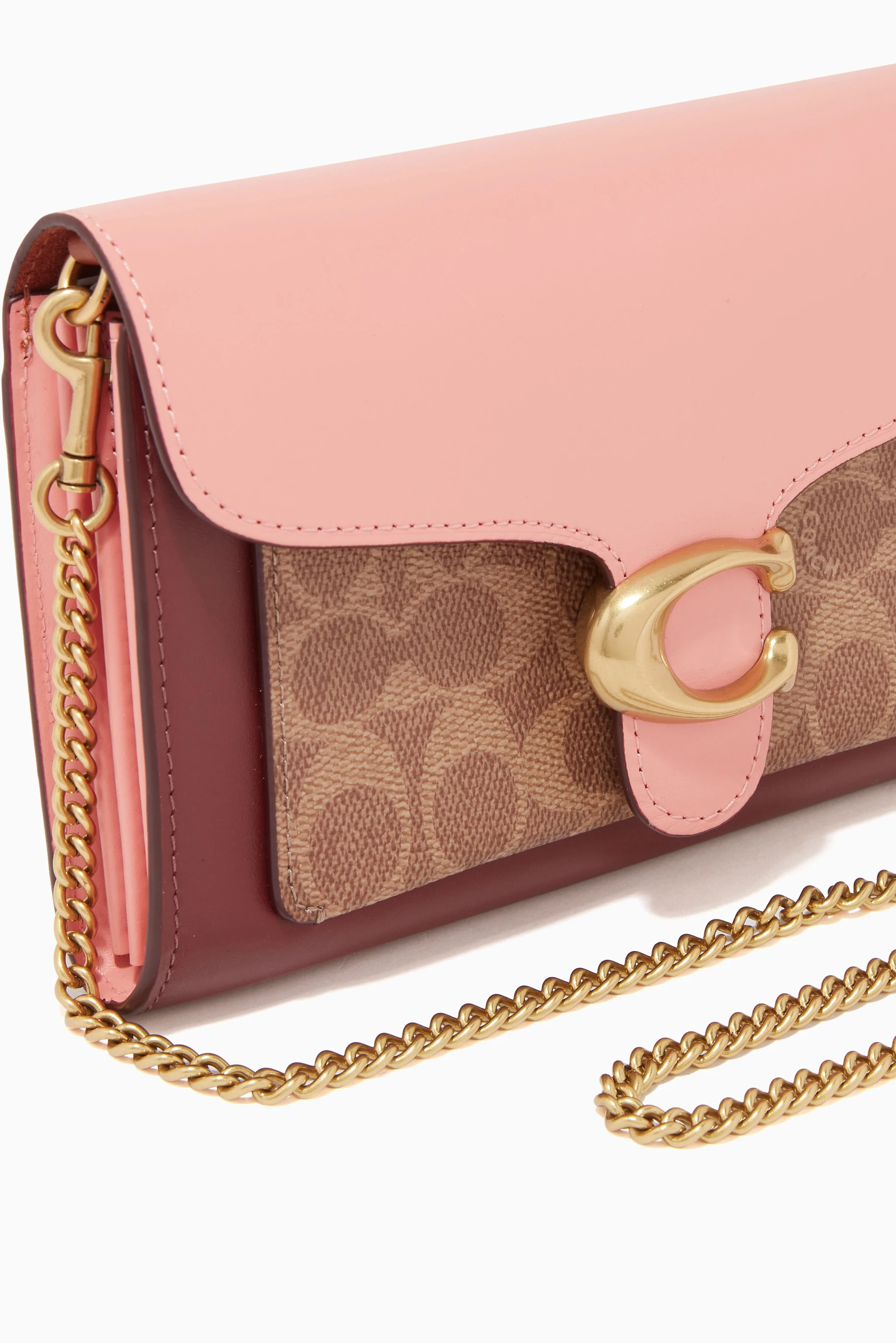 Buy Coach Multicolour Tabby Chain Clutch in Colorblock Signature Canvas For Women Online Ounass UAE