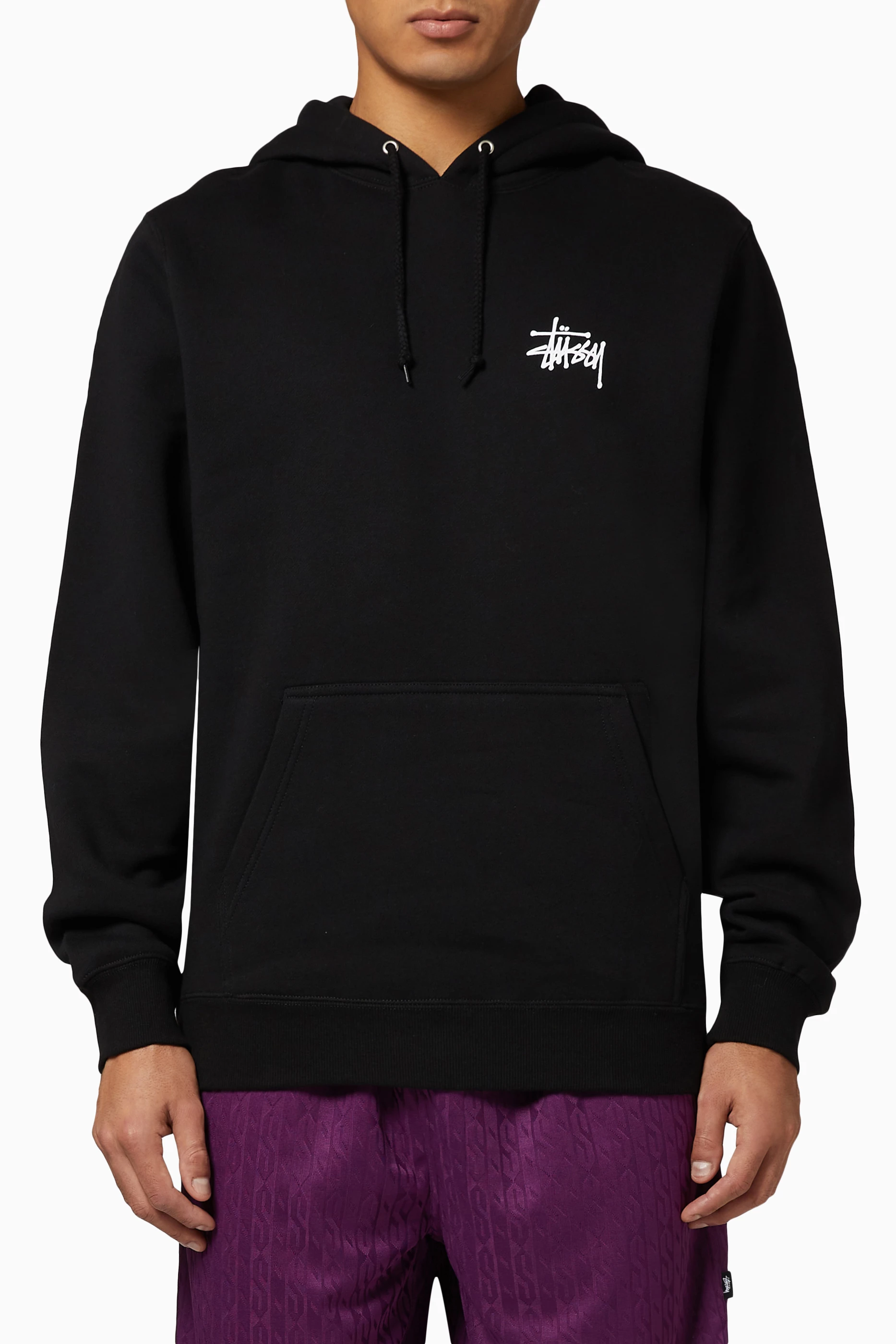 Stussy black hoodie on sale