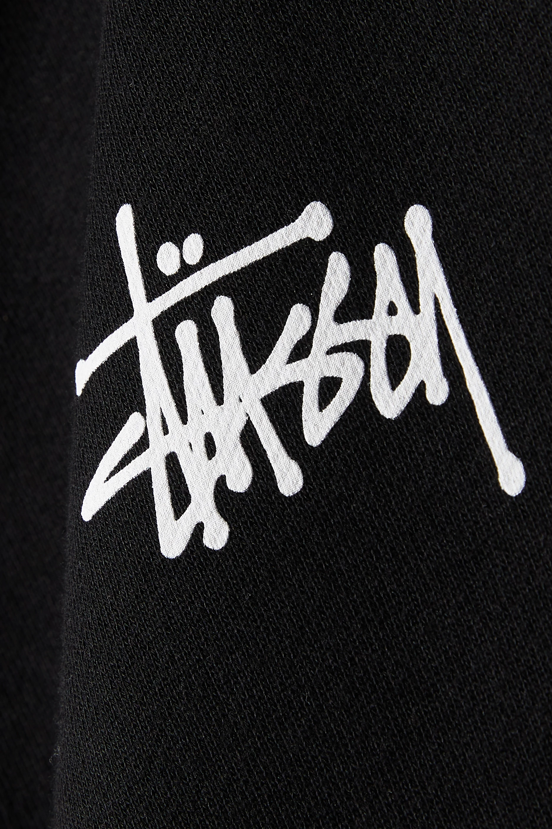 Stussy basic black hoodie new arrivals