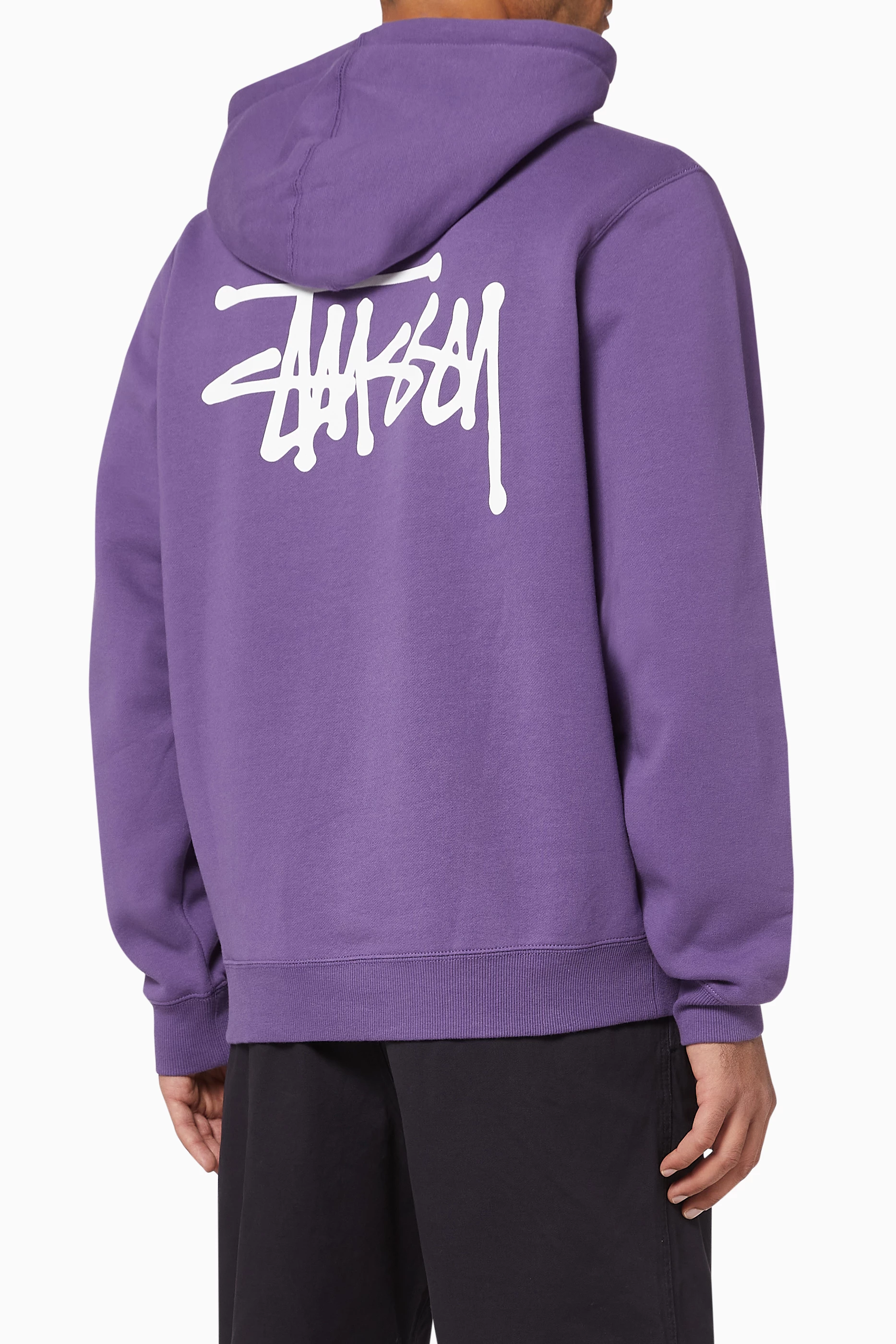 Stussy hoodie purple top