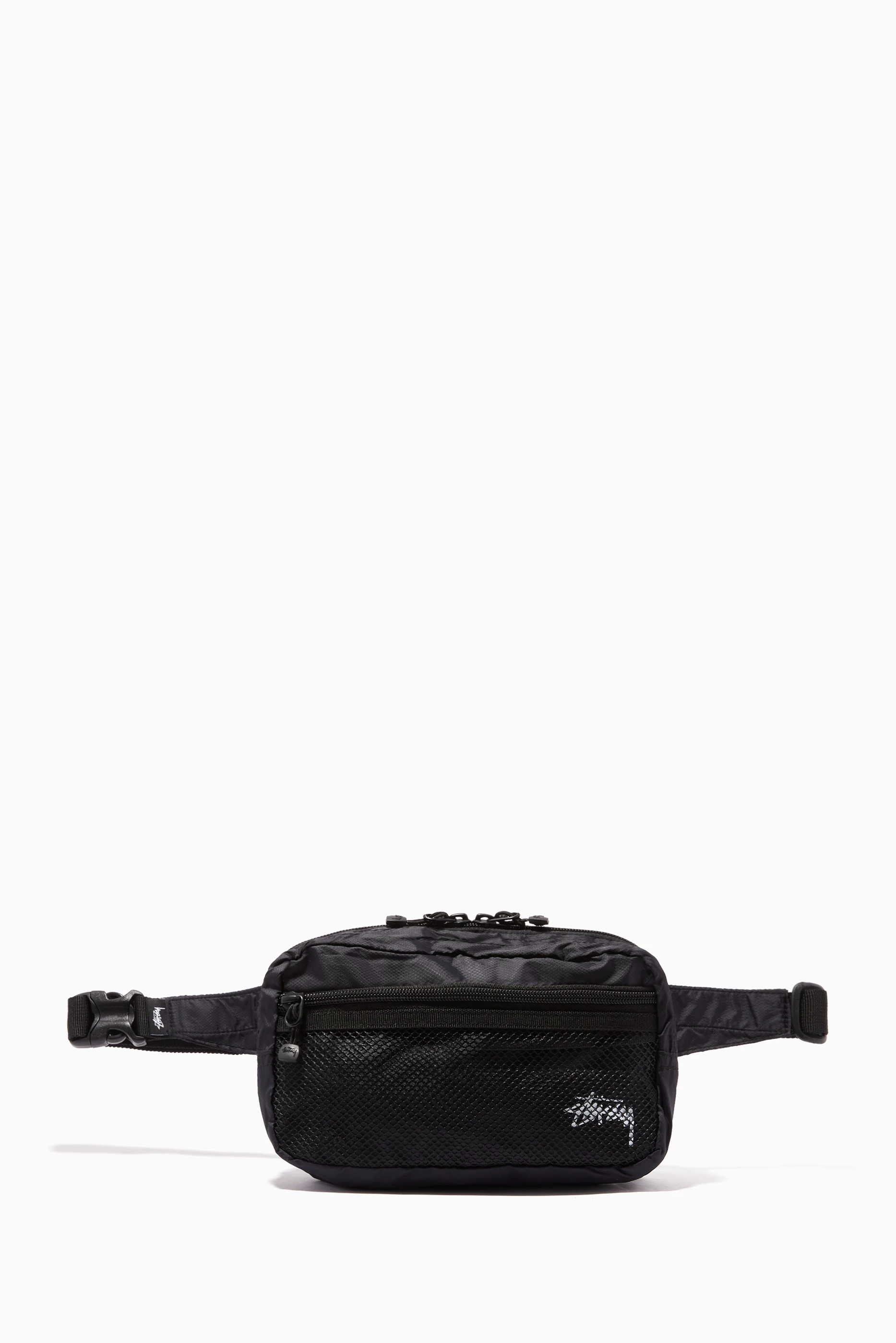 Buy Stussy Black Light Weight Waist Bag in Nylon For Men Online Ounass UAE