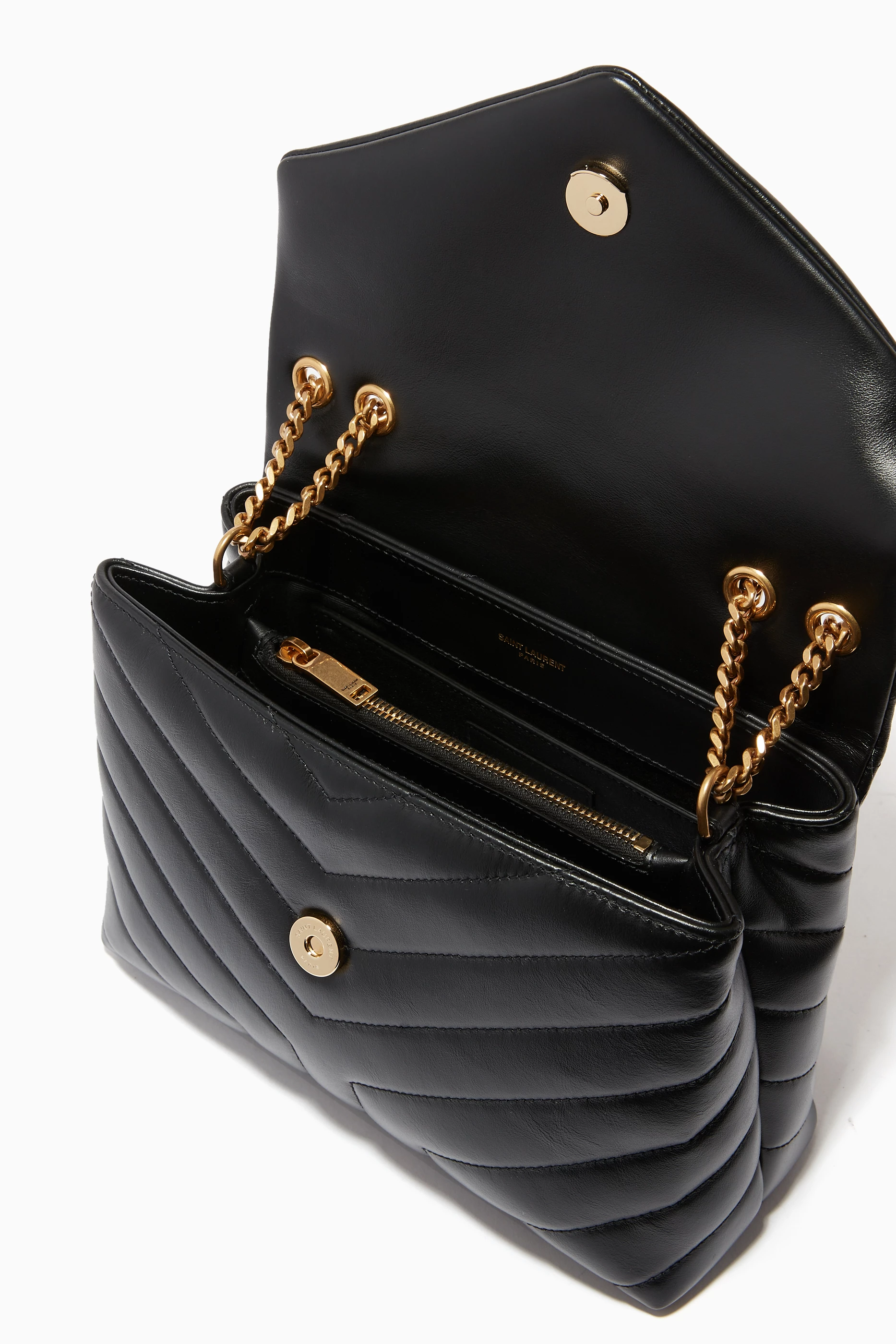 Small loulou matelassé leather shoulder bag online