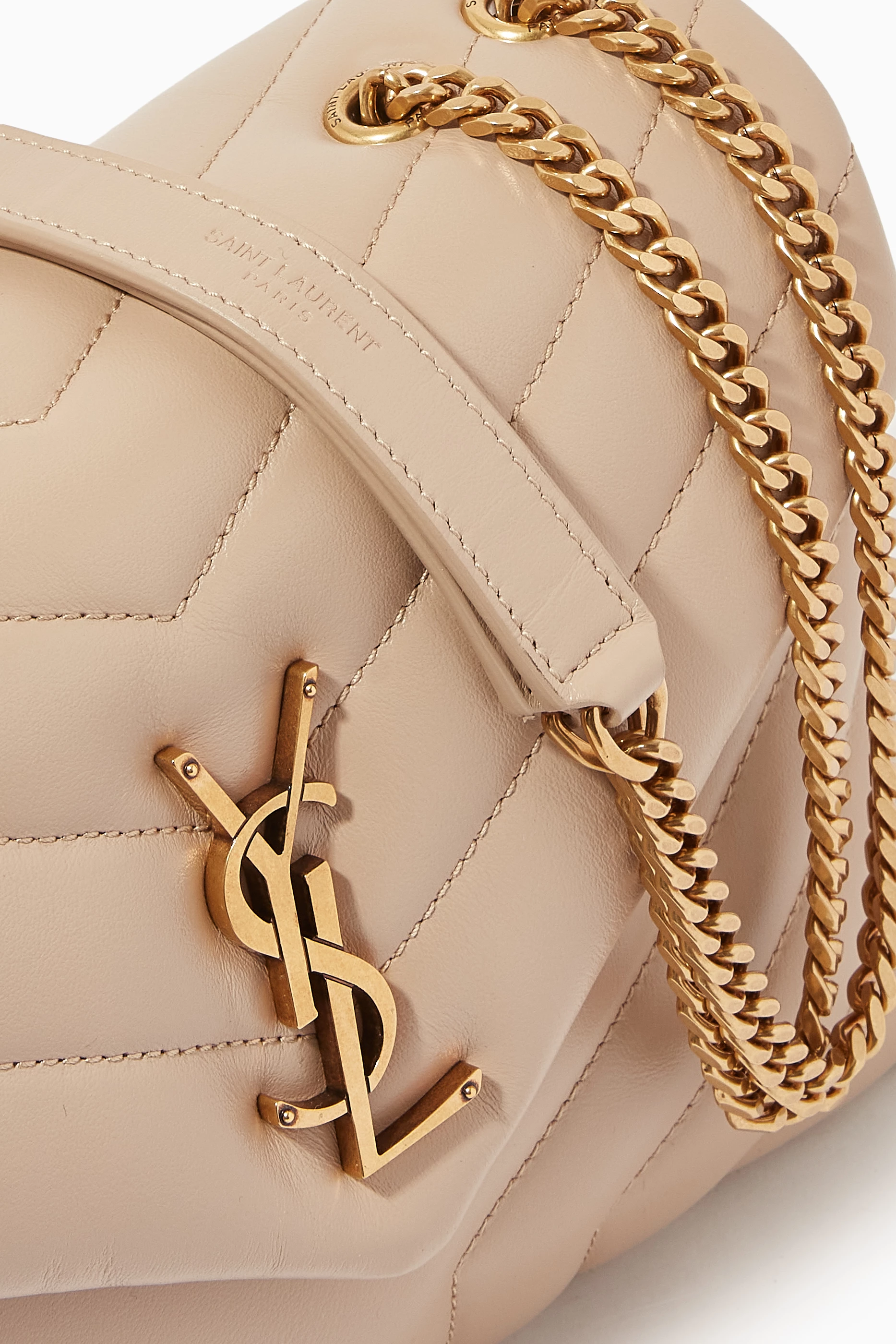 Ysl small loulou bag gold hardware hot sale