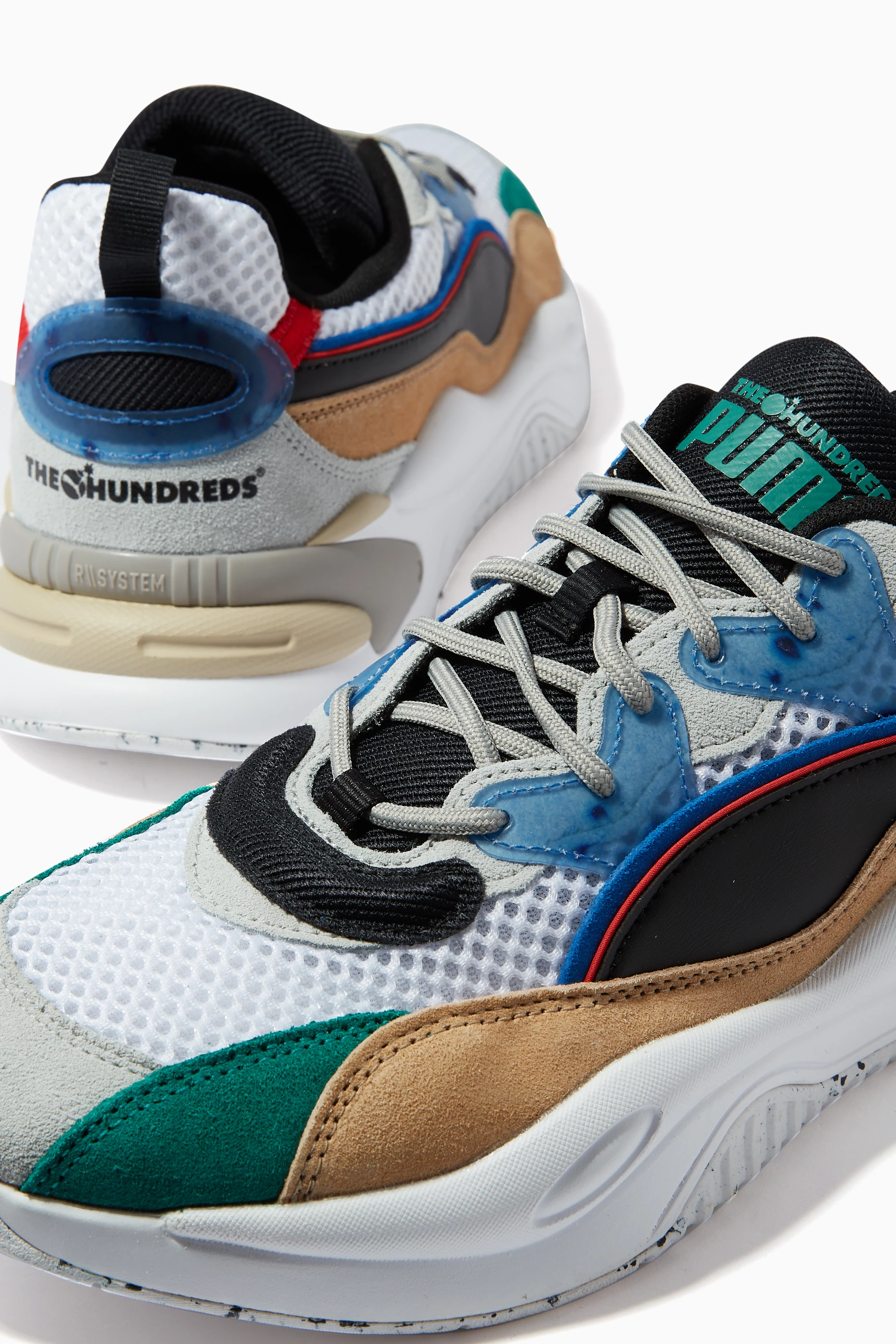 Buy Puma Multicolour RS-2K HF The Hundreds Sneakers in Leather For