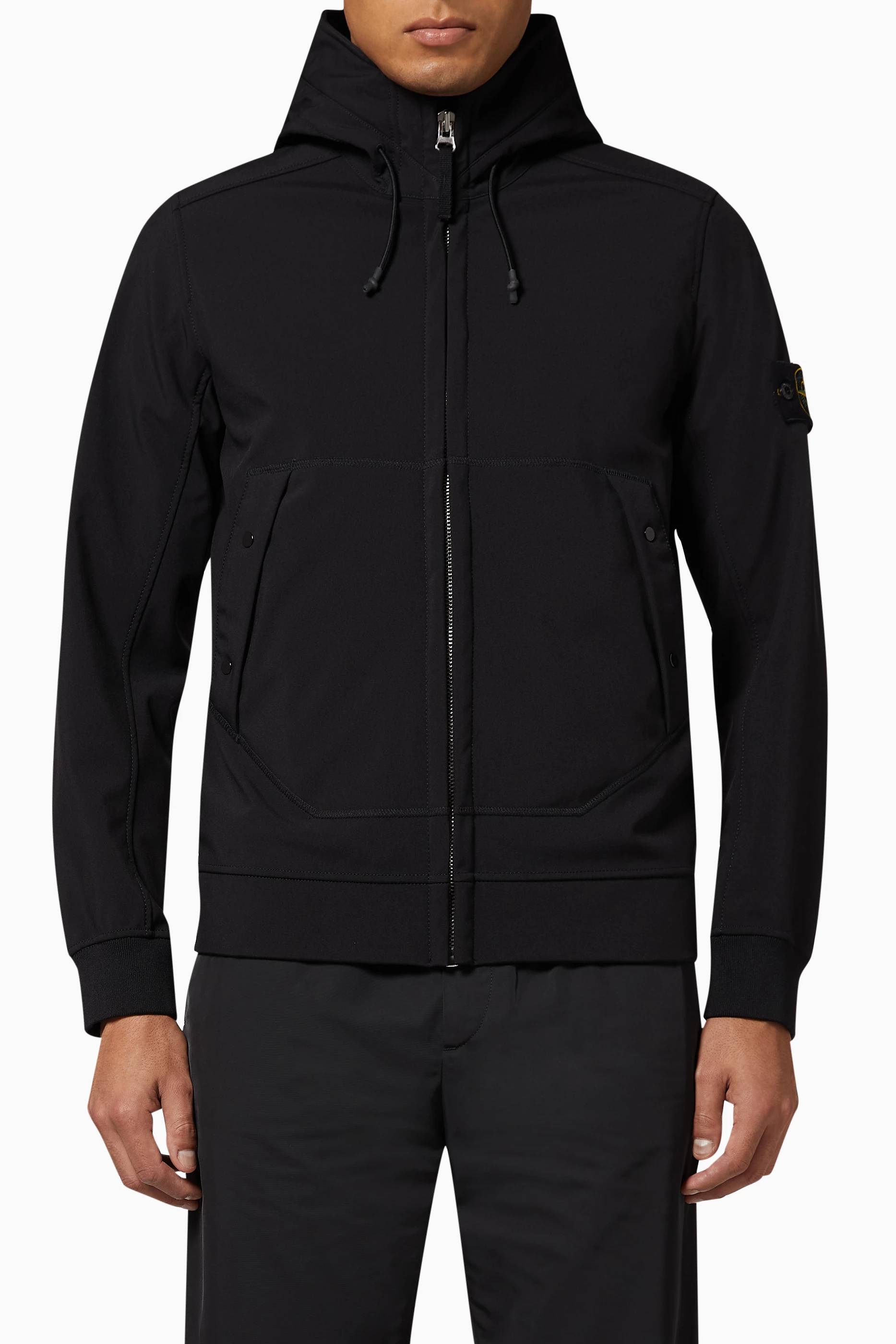 Stone island grey soft shell jacket outlet
