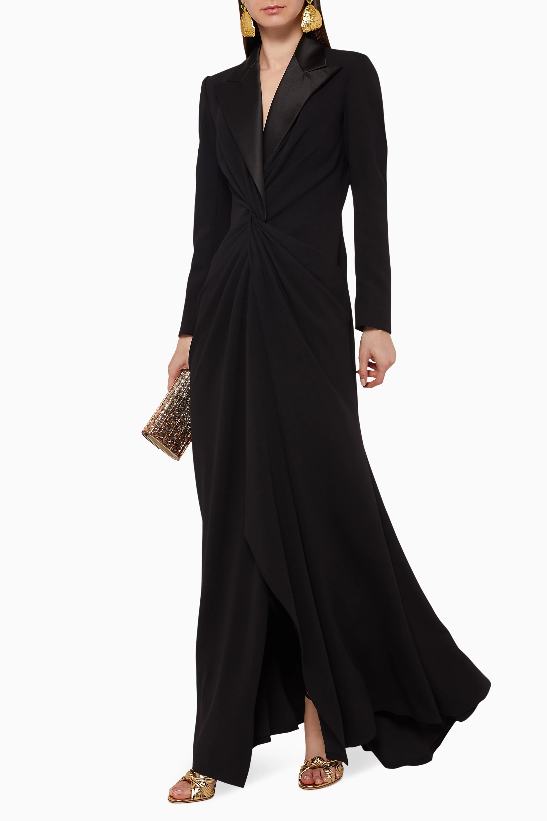 Long tuxedo dress outlet