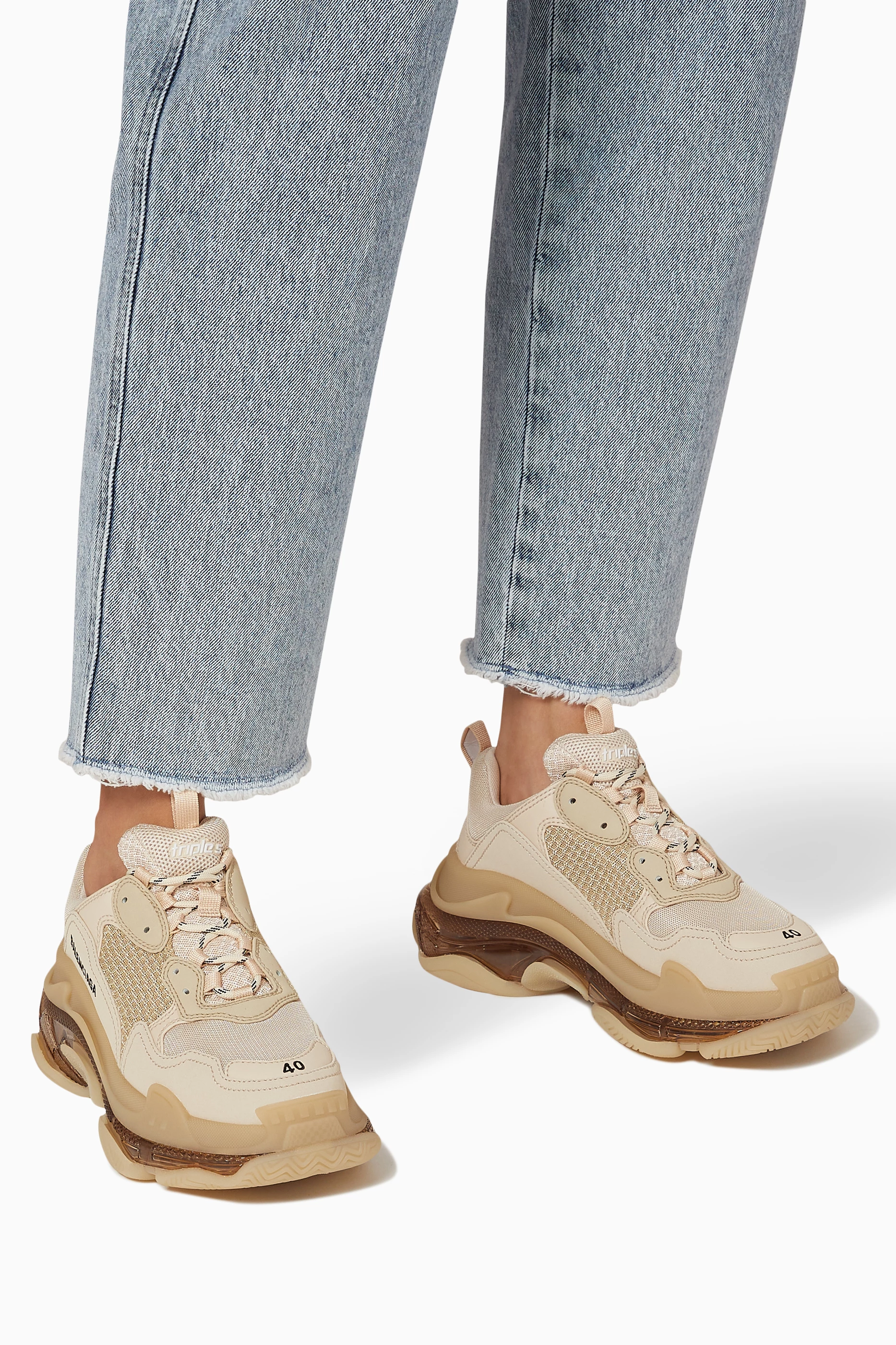 Balenciaga Triple S Clear Sole Women's Balenciaga Triple S