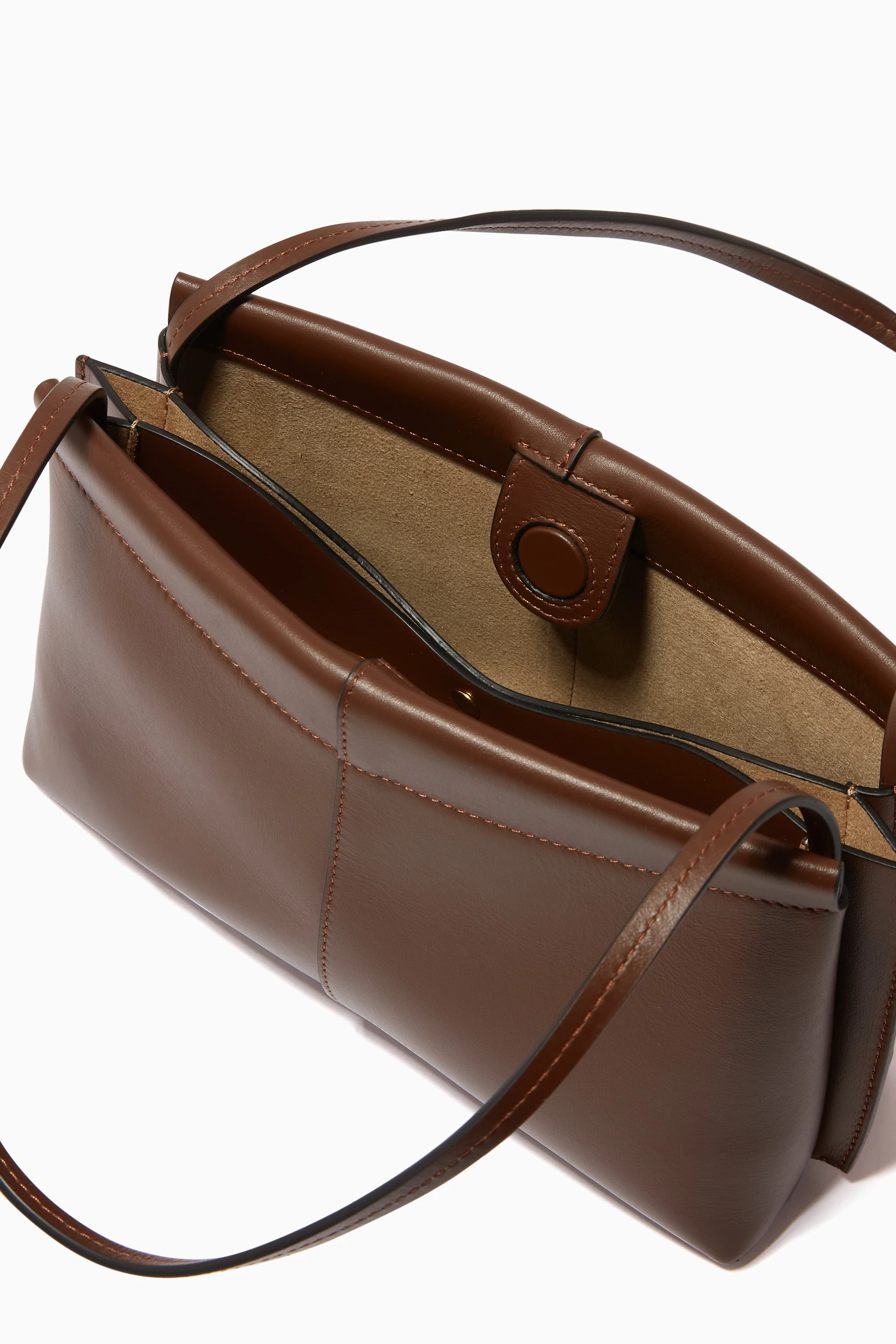 Buy Wandler Brown Carly Mini Shoulder Bag in Leather For Women Online Ounass UAE