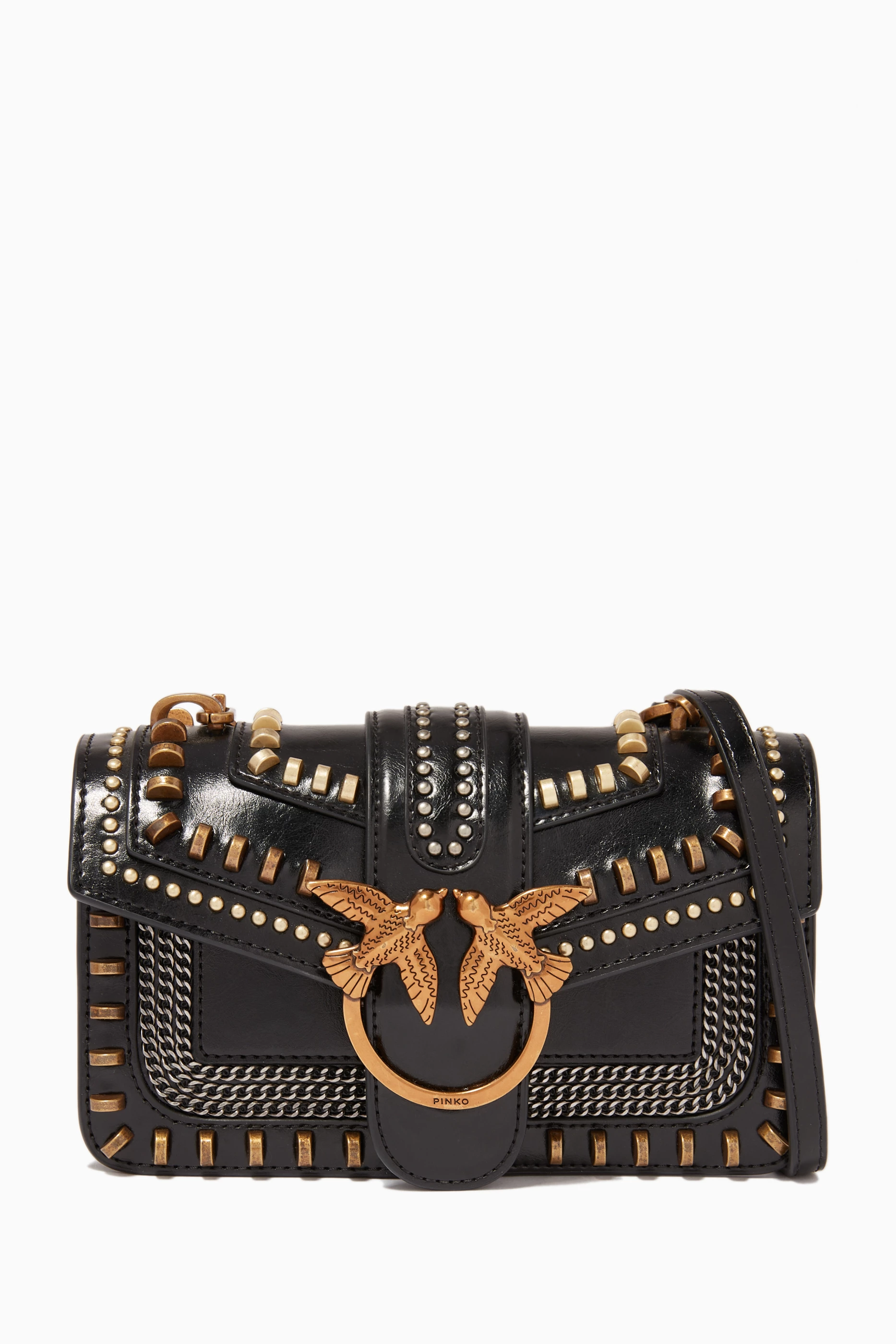 Mini love bag mix studs in pelle discount