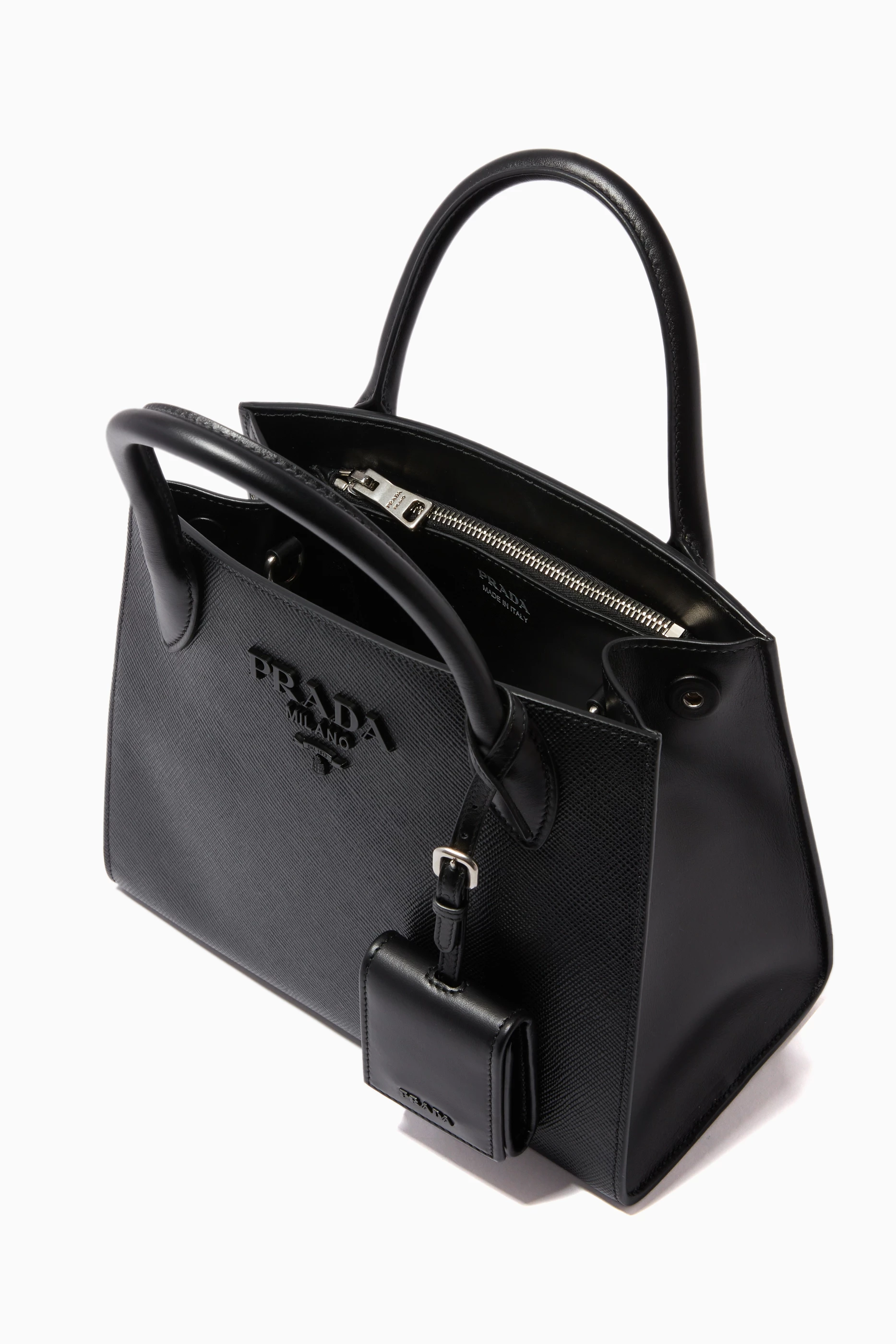 Buy Prada Black Small Prada Monochrome Bag in Saffiano Leather For Women Online Ounass UAE