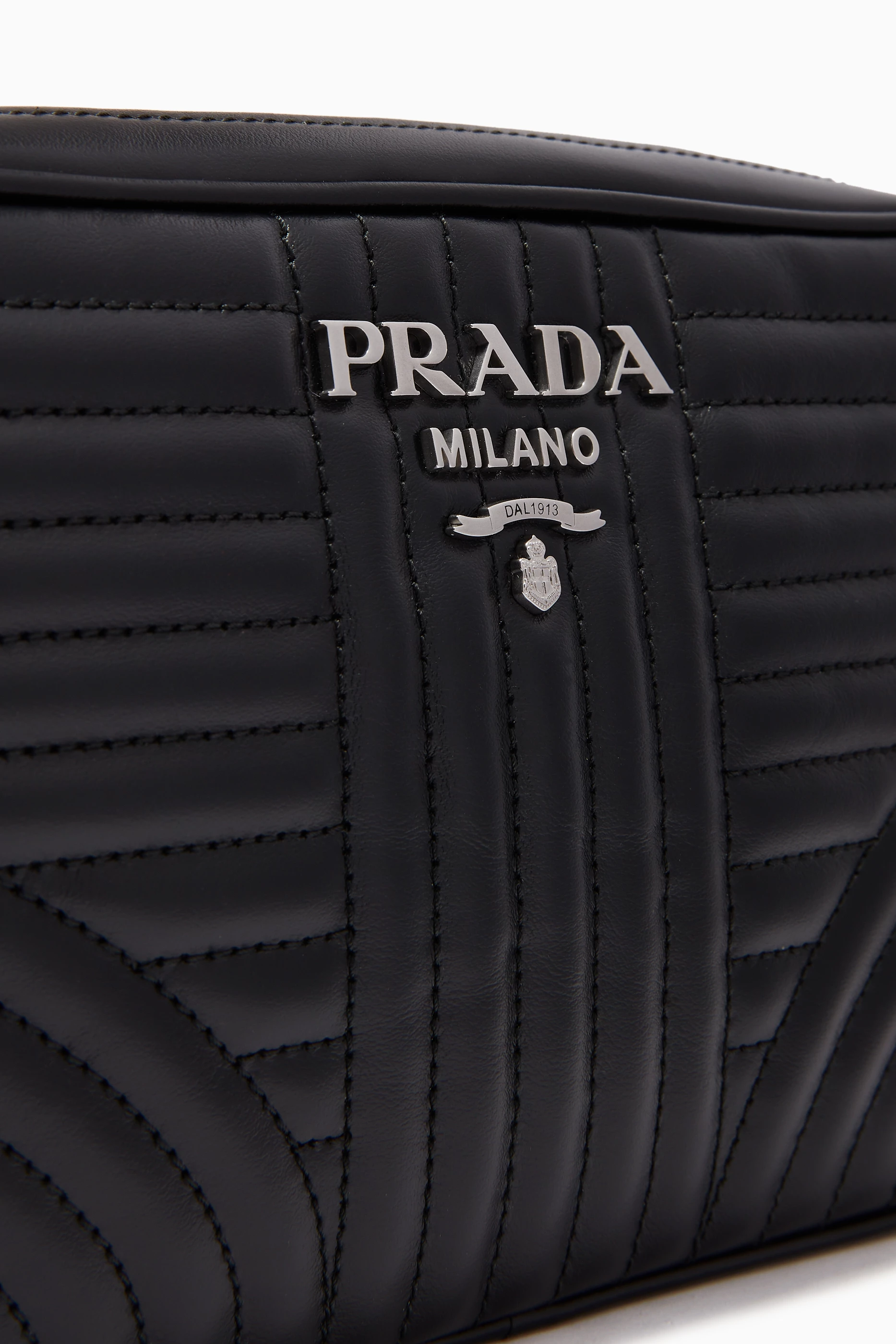 Buy Prada Black Prada Diagramme Bag in Leather For Women Online Ounass UAE