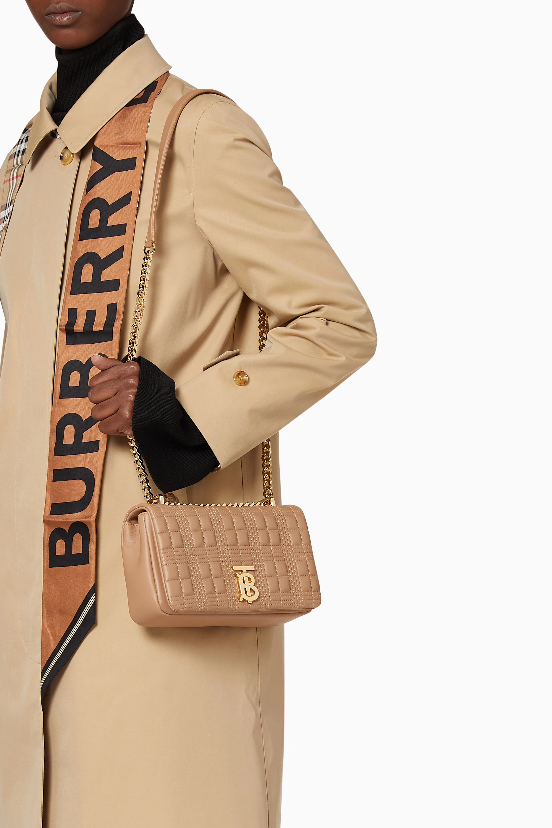 Buy Burberry Neutral Small Lola Bag in Quilted Lambskin For Women Online Ounass UAE