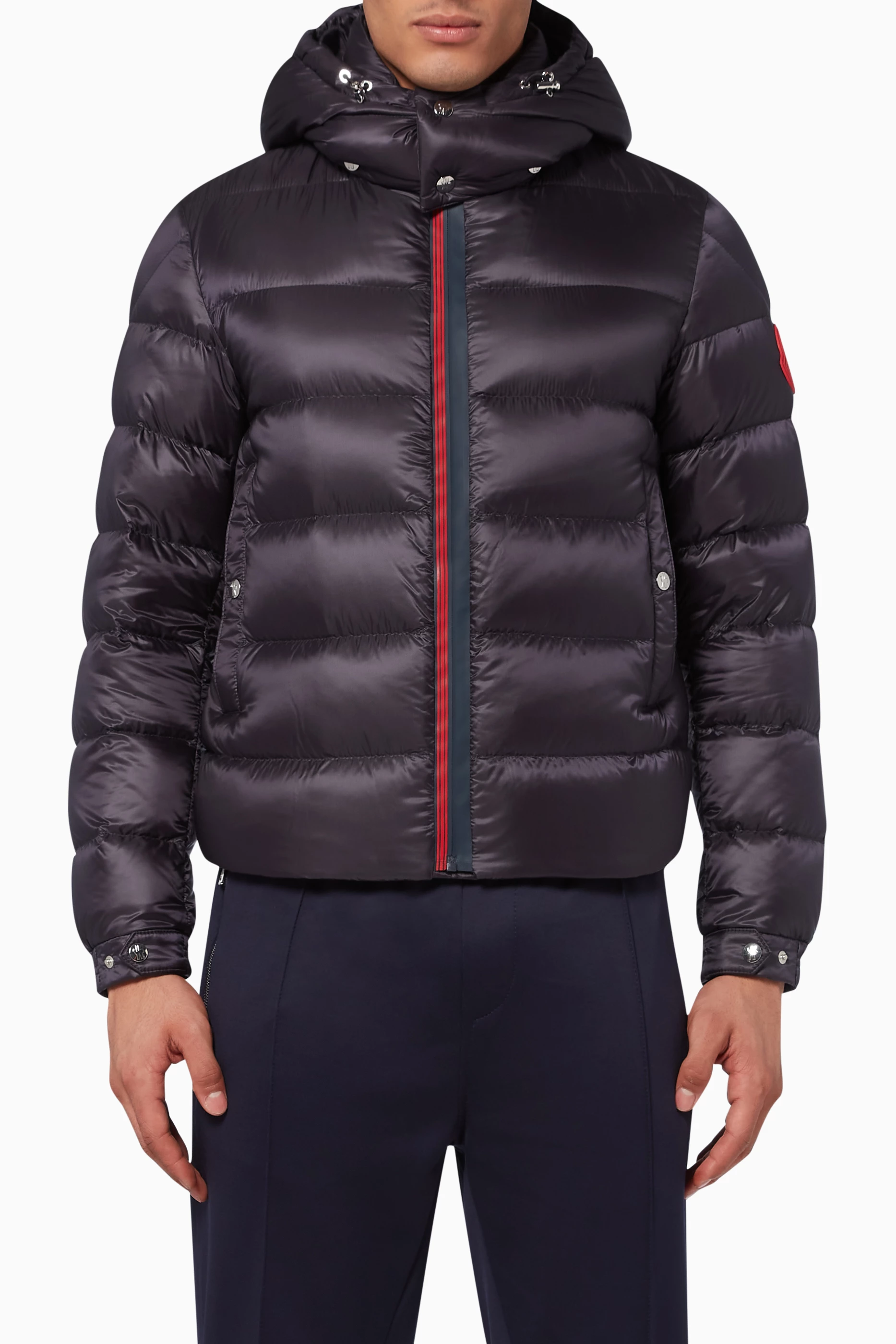 Buy Moncler Blue Arves Hooded Down Jacket For Men Online Ounass UAE