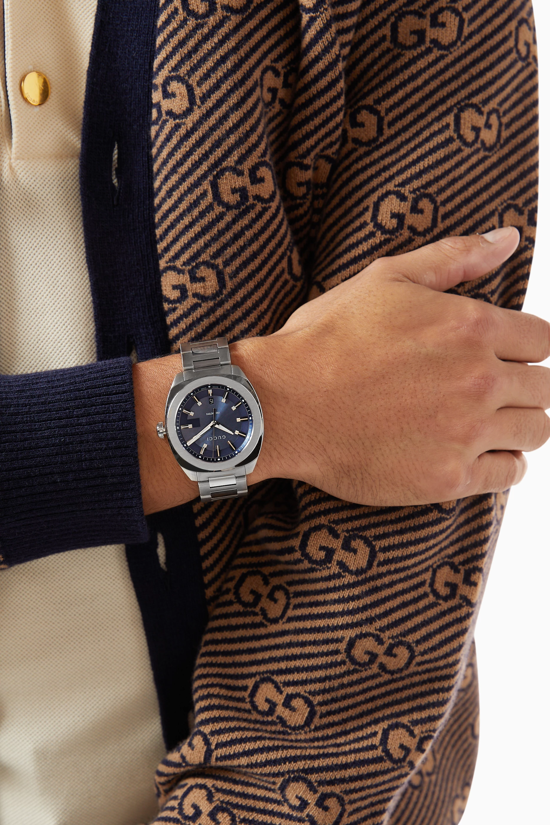 Buy Gucci Silver GG2570 Watch 41mm For Men Online Ounass UAE