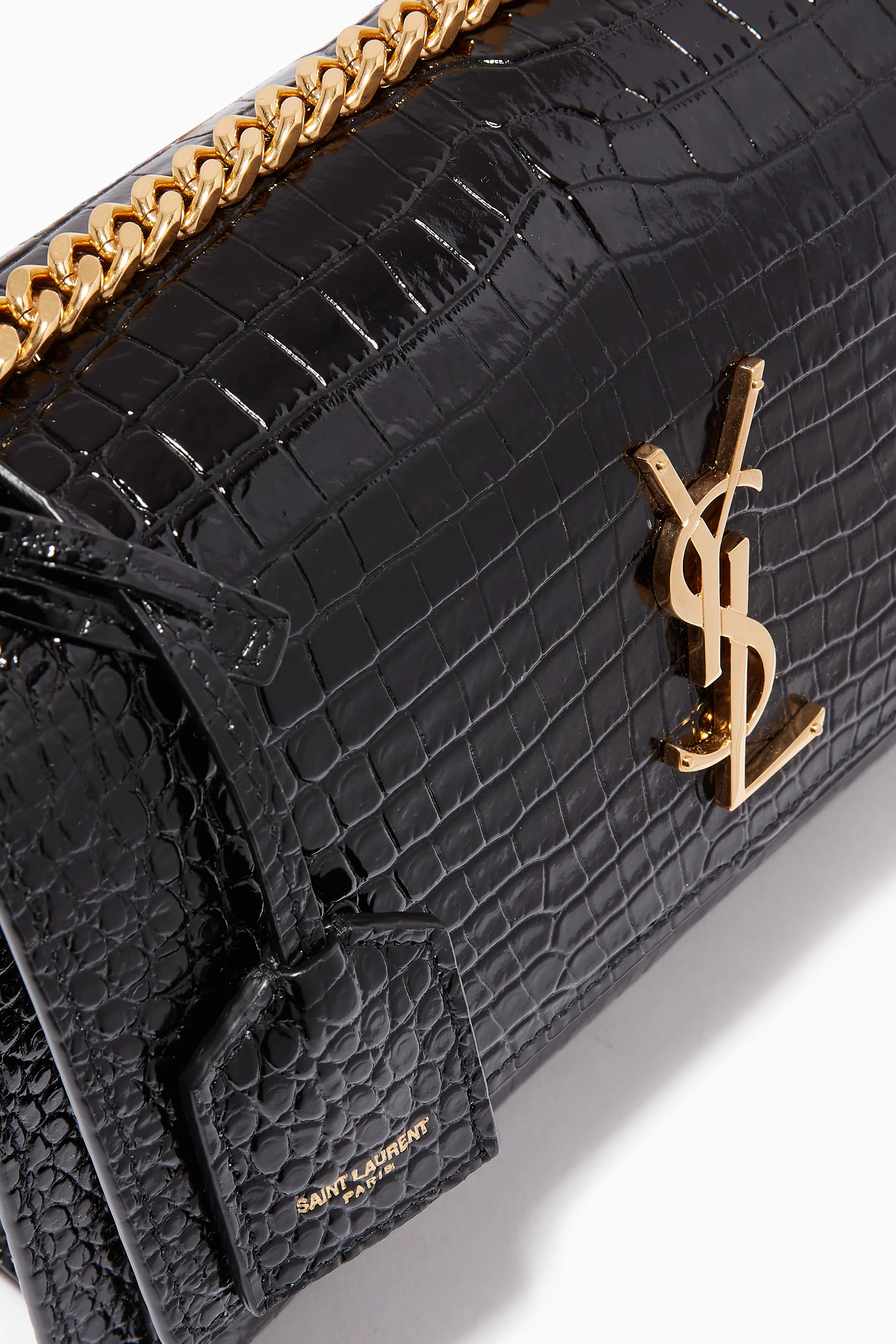 Ysl sunset bag gold deals