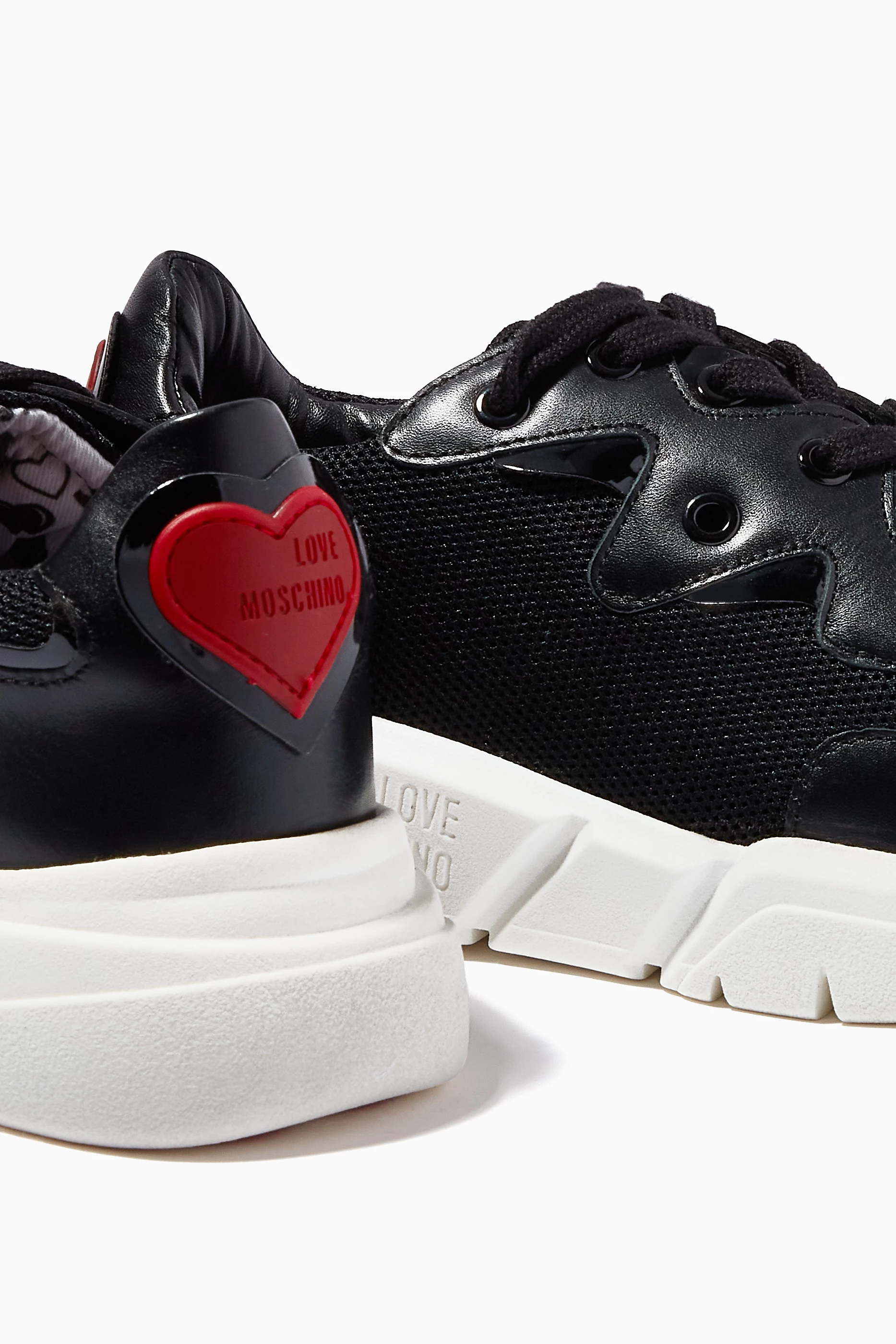 Moschino heart sneakers clearance