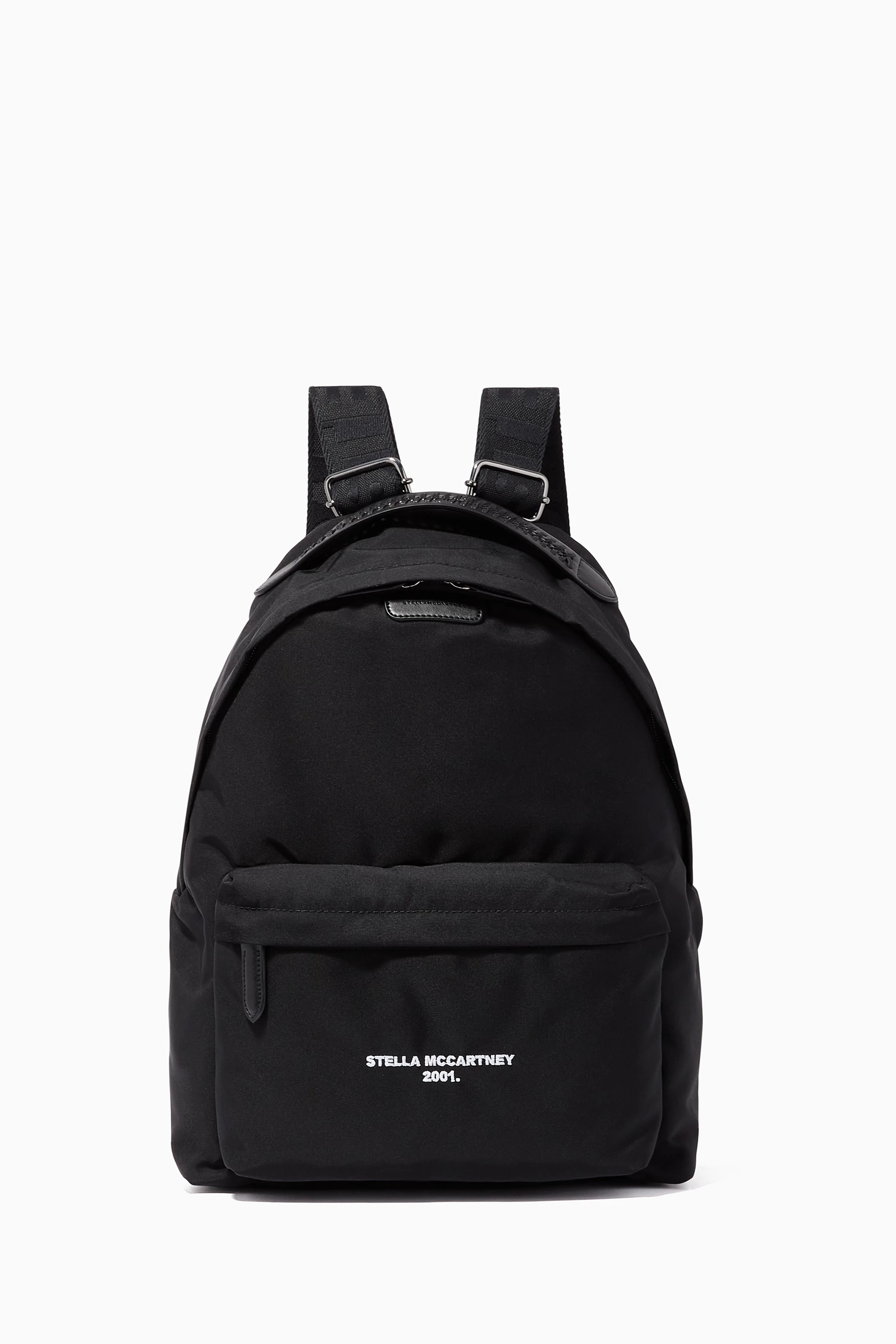 Buy Stella McCartney Black Falabella Logo Go Backpack in ECONYL For Women Online Ounass UAE