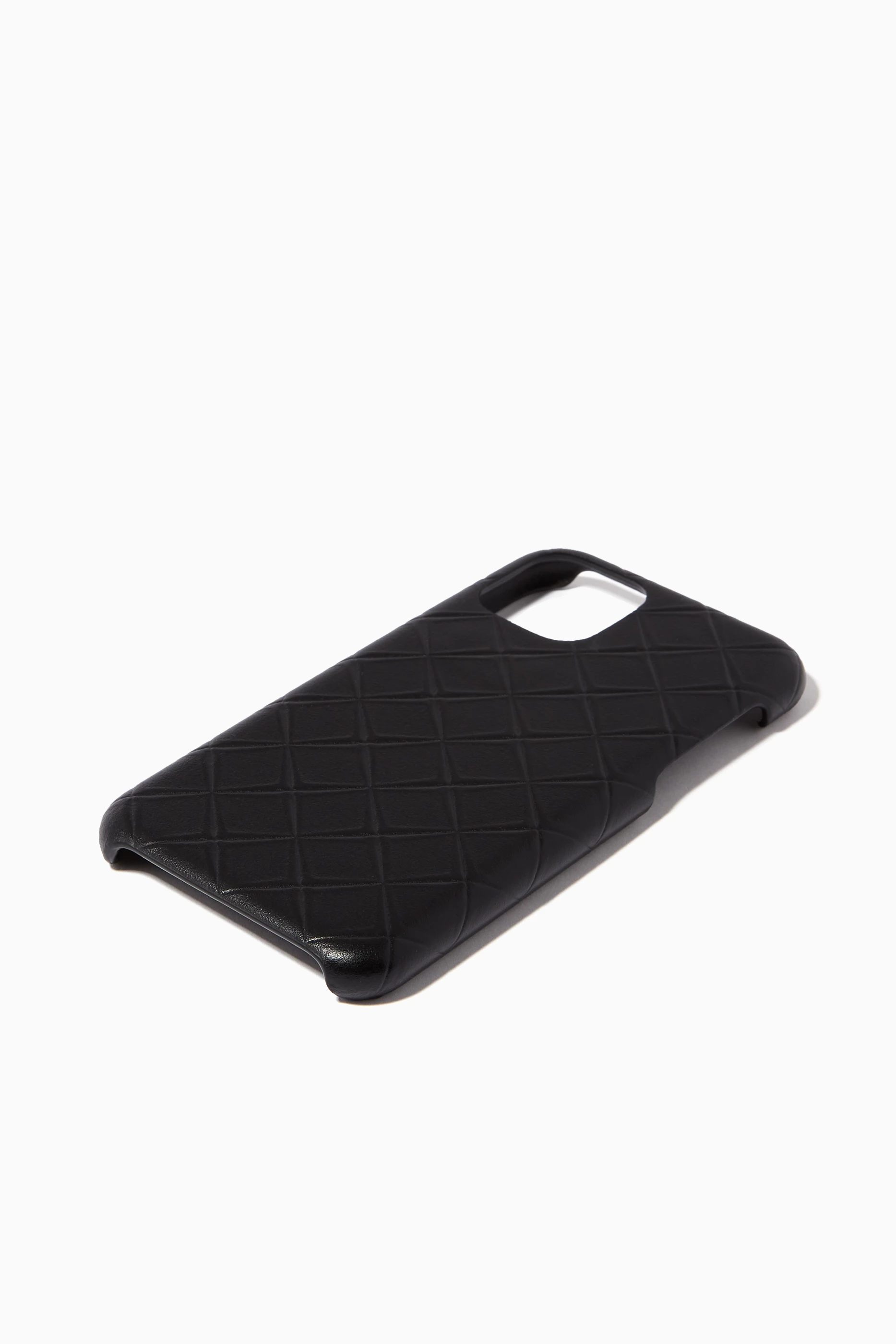 Buy Bottega Veneta Black iPhone 11 Pro Case in 3D Intarsio