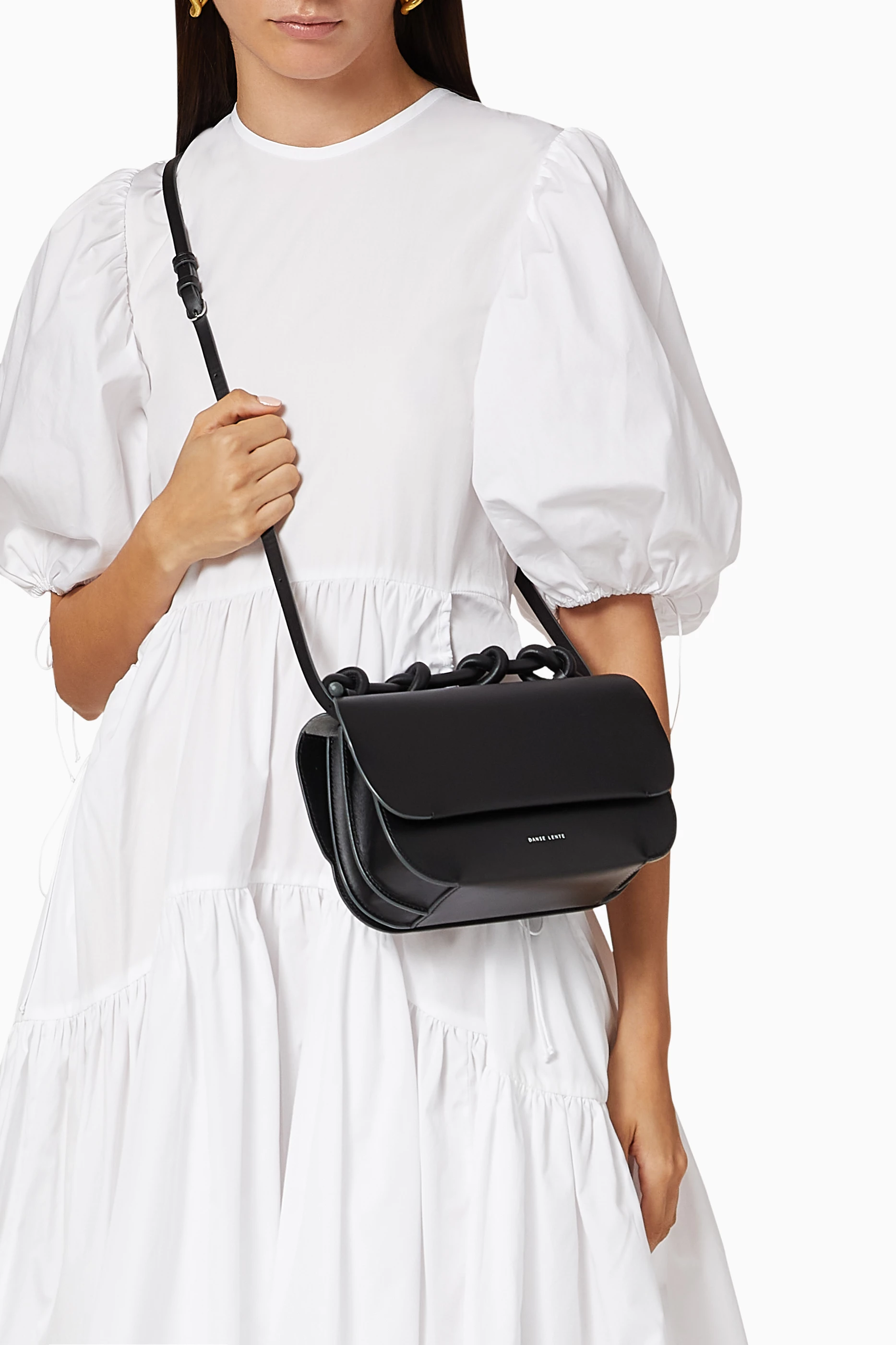 Buy Danse Lente Black Lea Top Handle Bag in Smooth Leather For Women Online Ounass UAE