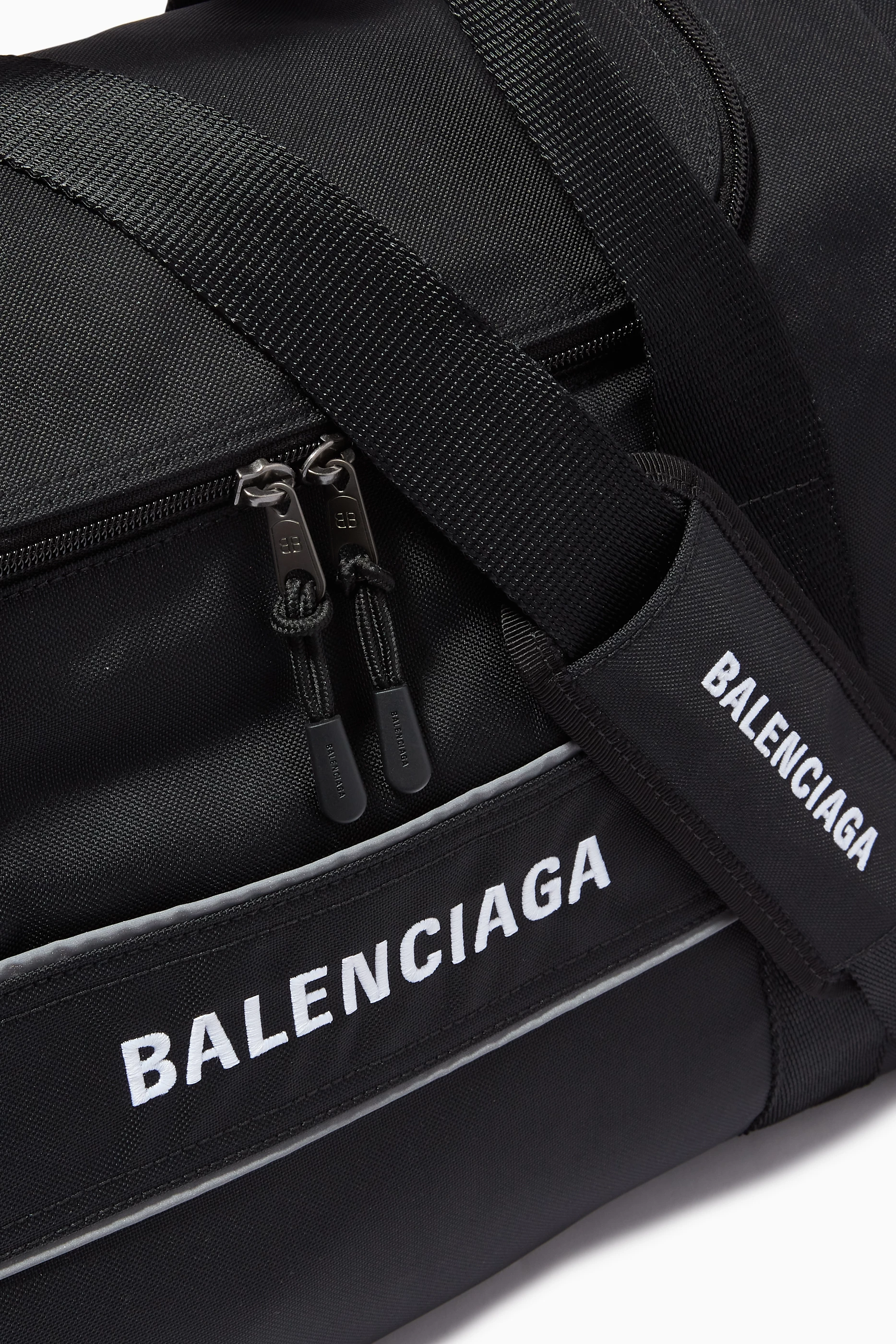 Buy Balenciaga Black Sport Gym Bag in Recycled Nylon For Men Online Ounass UAE