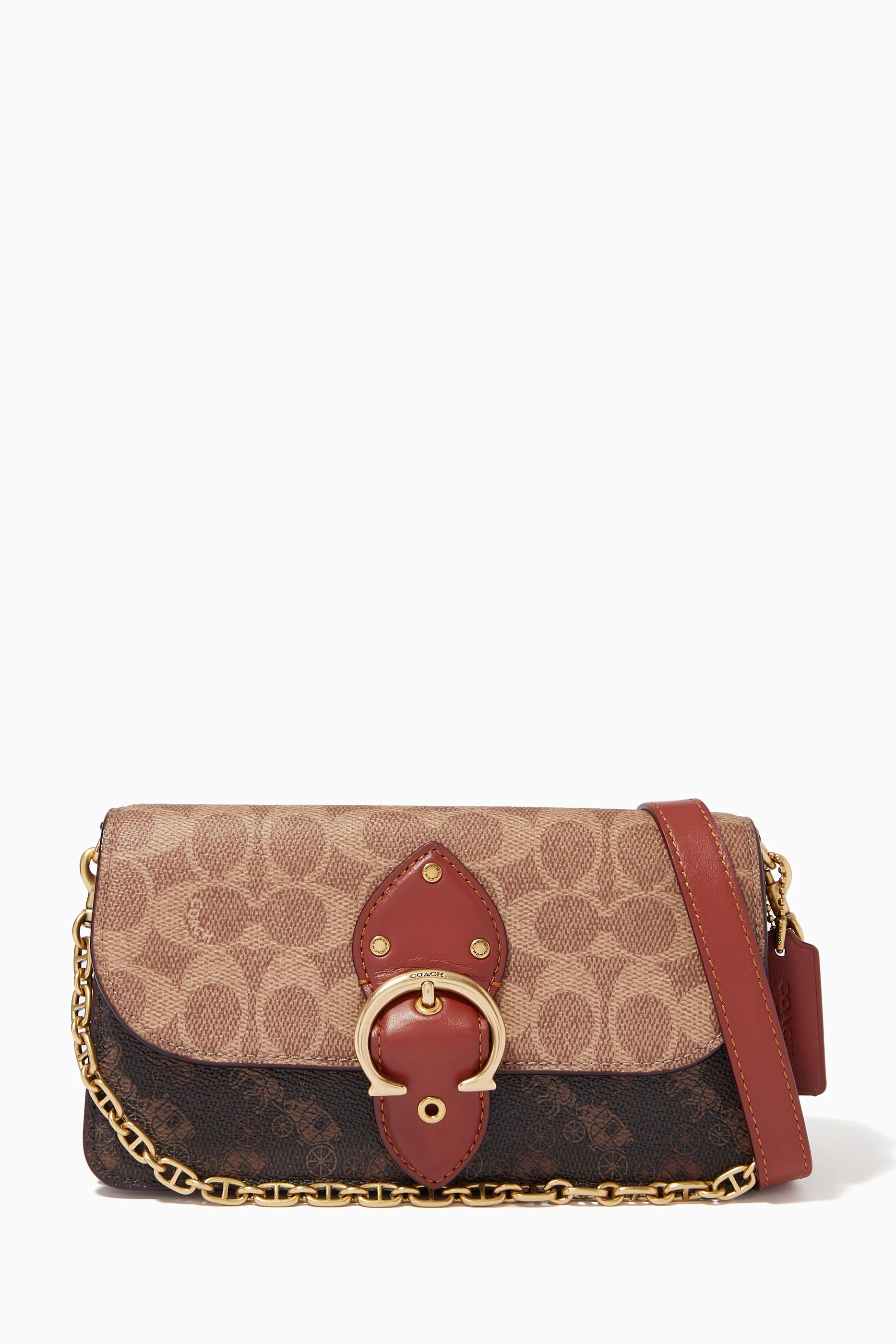 Buy Coach Brown Beat Crossbody Bag in Signature Canvas For Women Online Ounass UAE