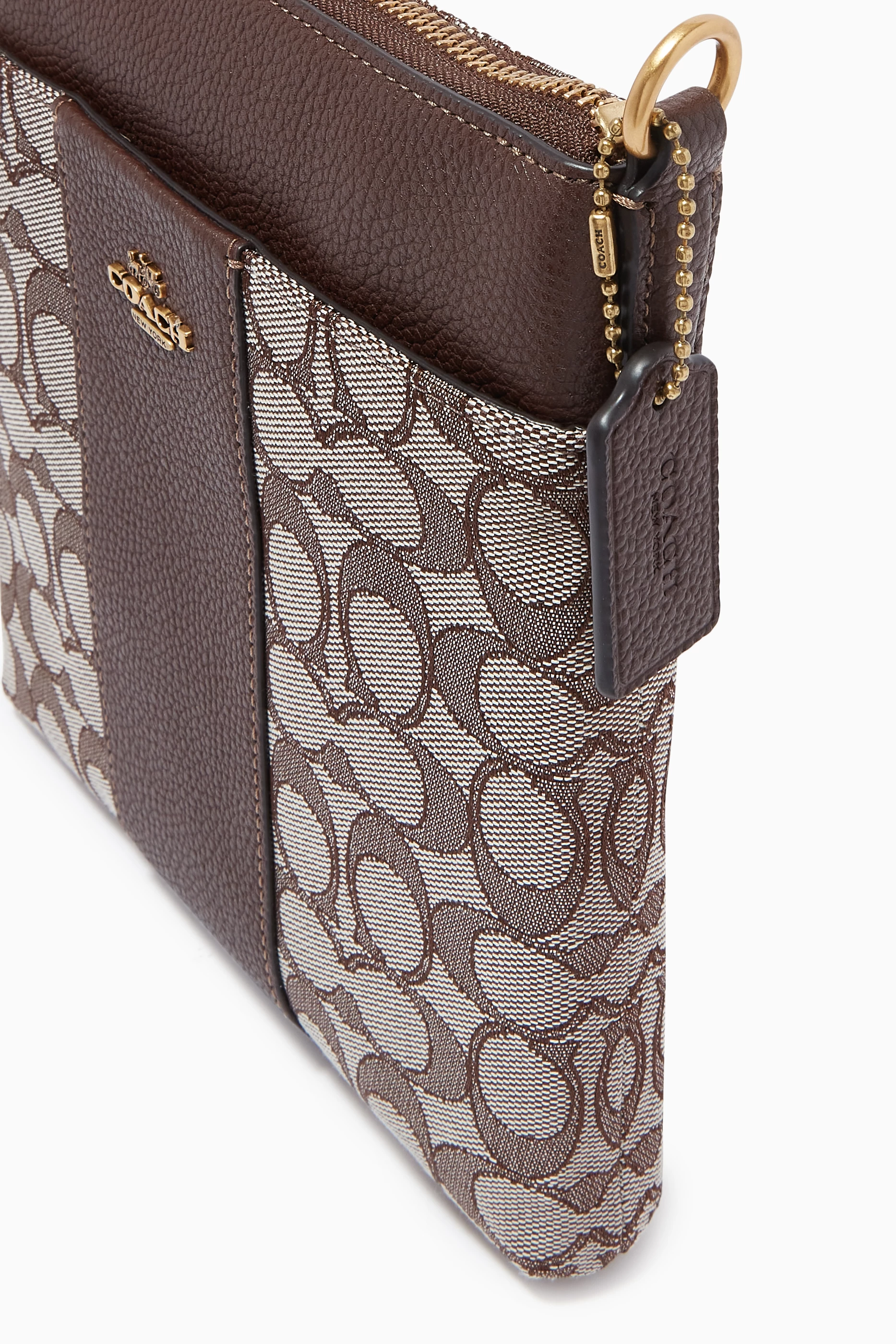 Kitt messenger crossbody in signature jacquard shop
