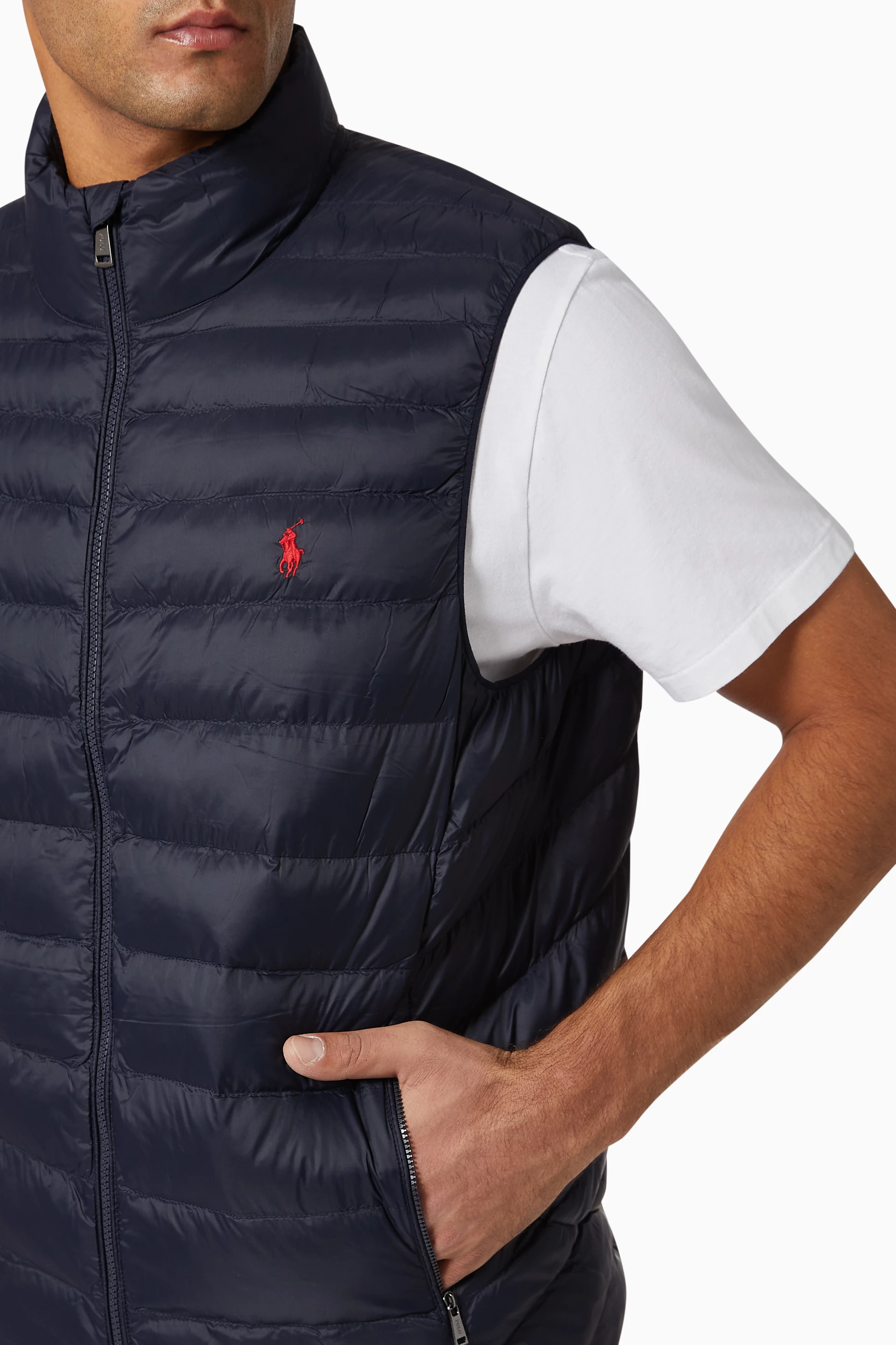 Buy Polo Ralph Lauren Blue The Packable Recycled Nylon Vest For Men Online Ounass UAE