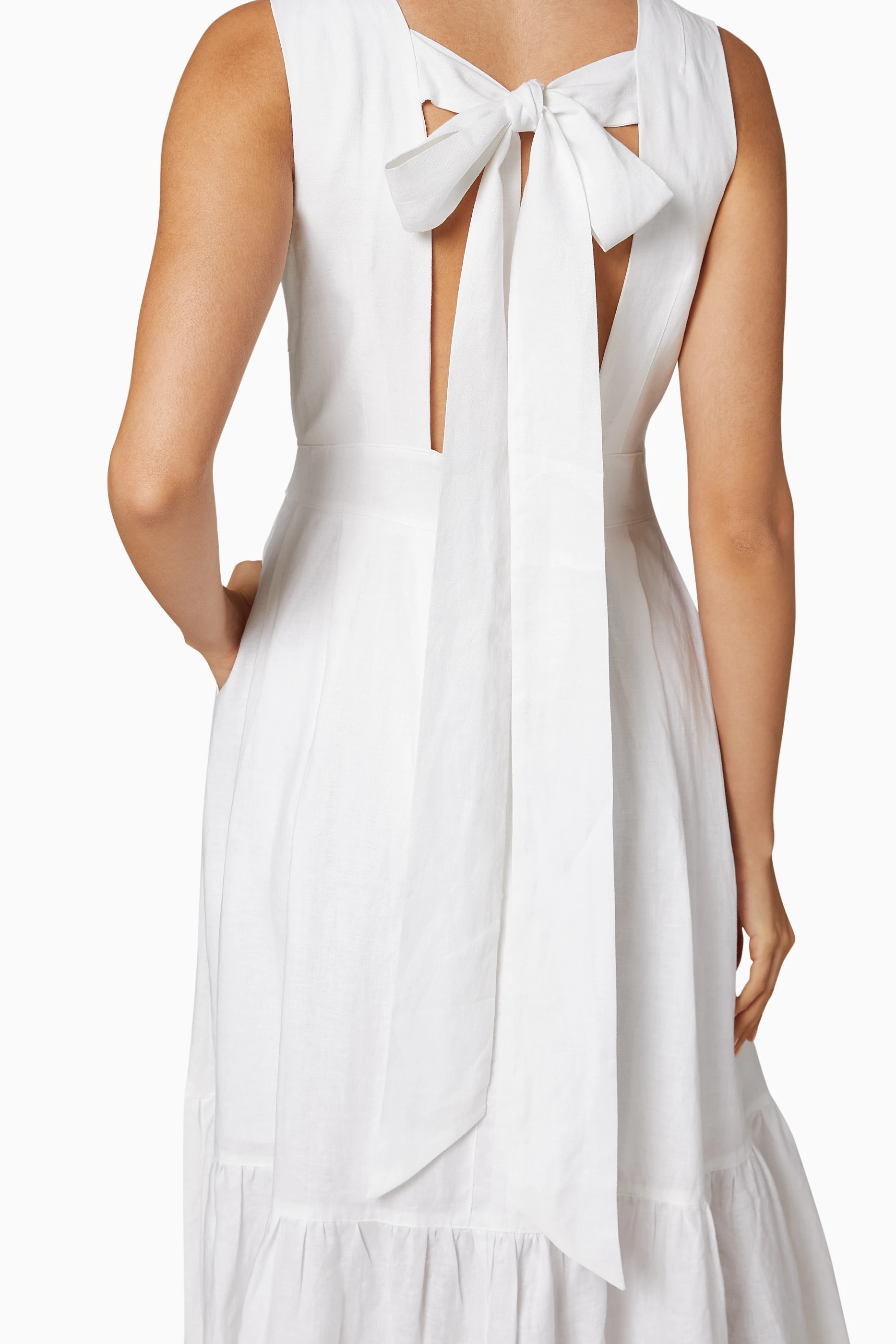 white tank dress maxi TANK MAXI DRESS WHITE, L / White by SPRWMN