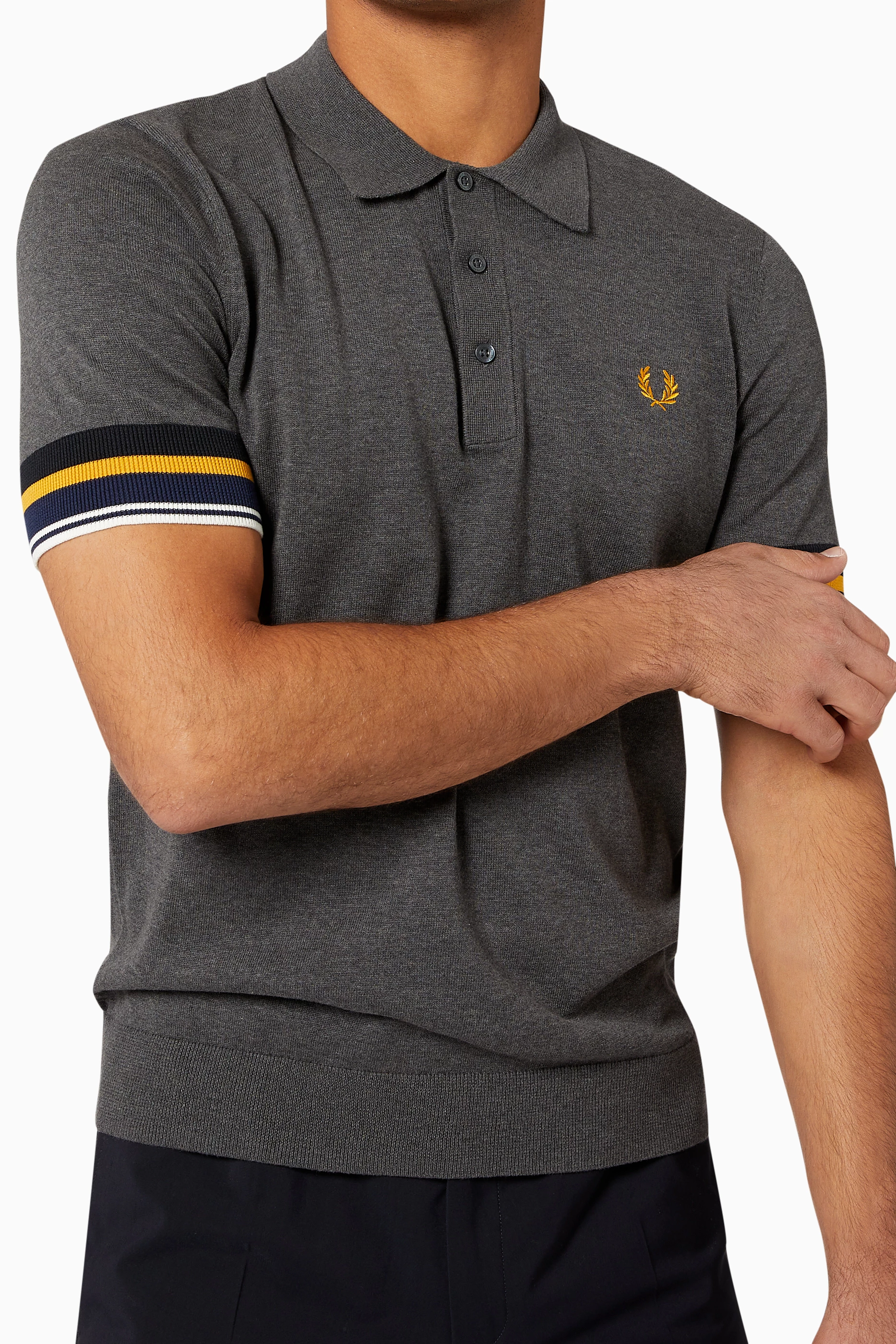 Fred perry bold cuff polo discount