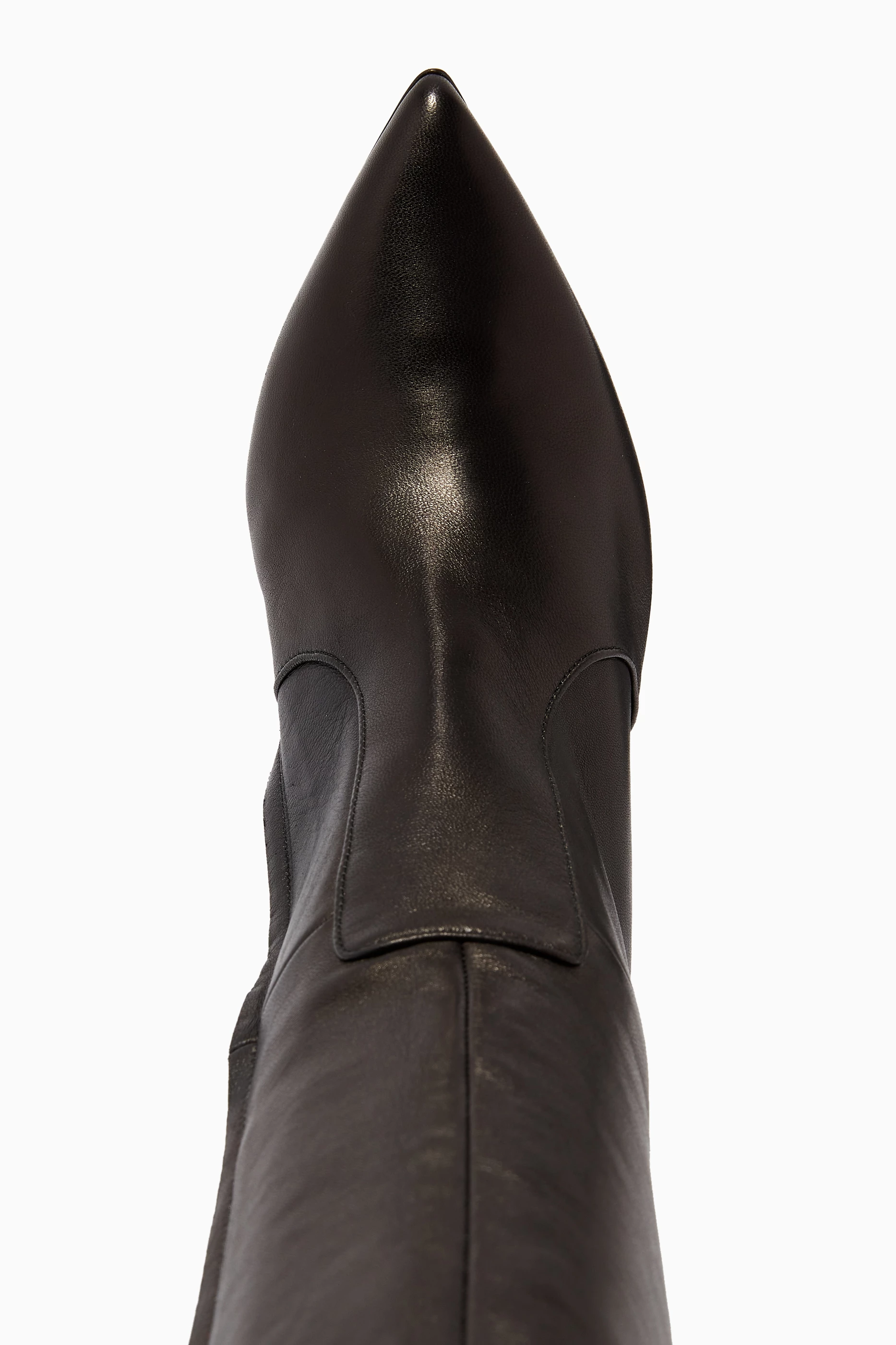 Buy Elisabetta Franchi Black Over The Knee Boots in Leather For Women Online Ounass UAE