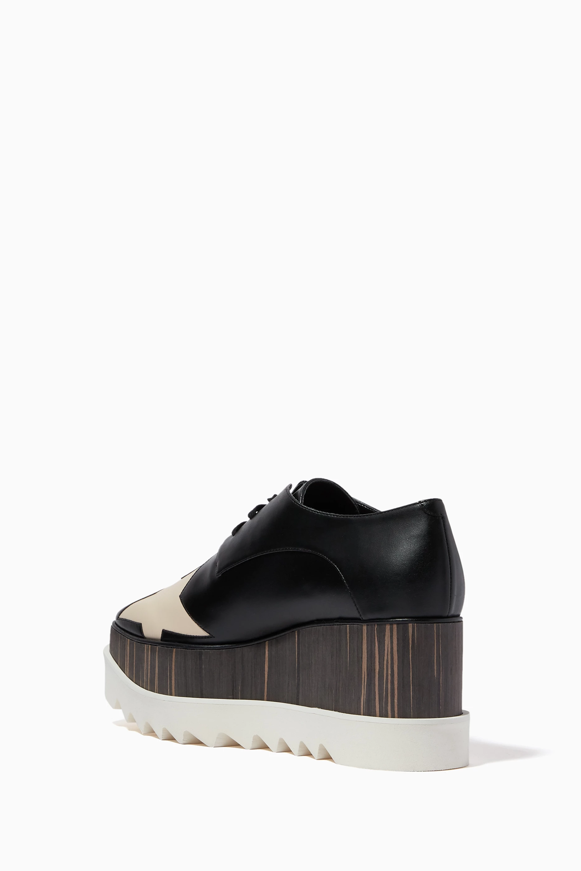 Buy Stella McCartney Black Elyse Platform Shoes in Patent Alter Leather For Women Online Ounass UAE