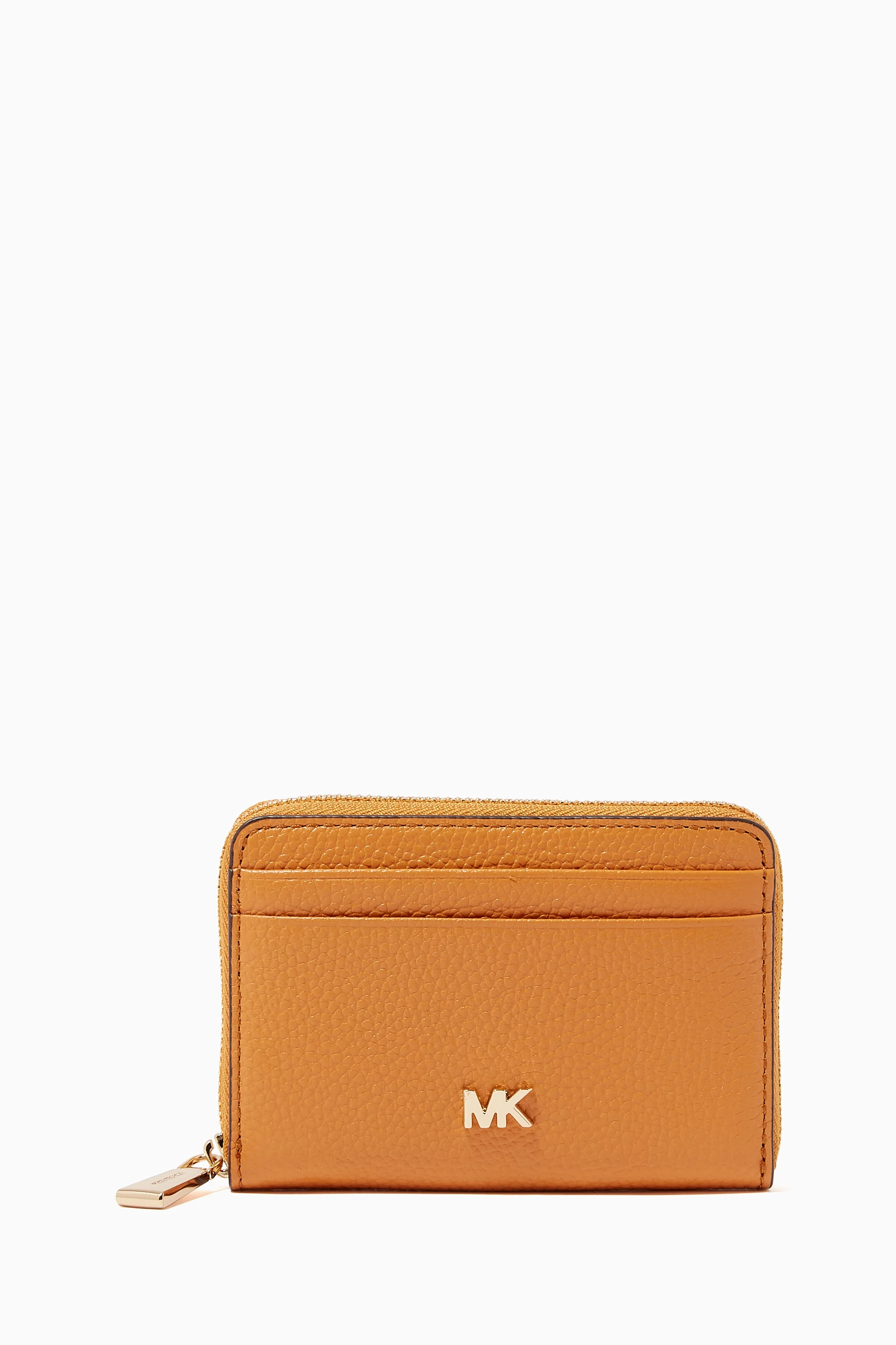 Buy Michael Kors Yellow Small Wallet in Pebbled Leather For Women Online Ounass UAE
