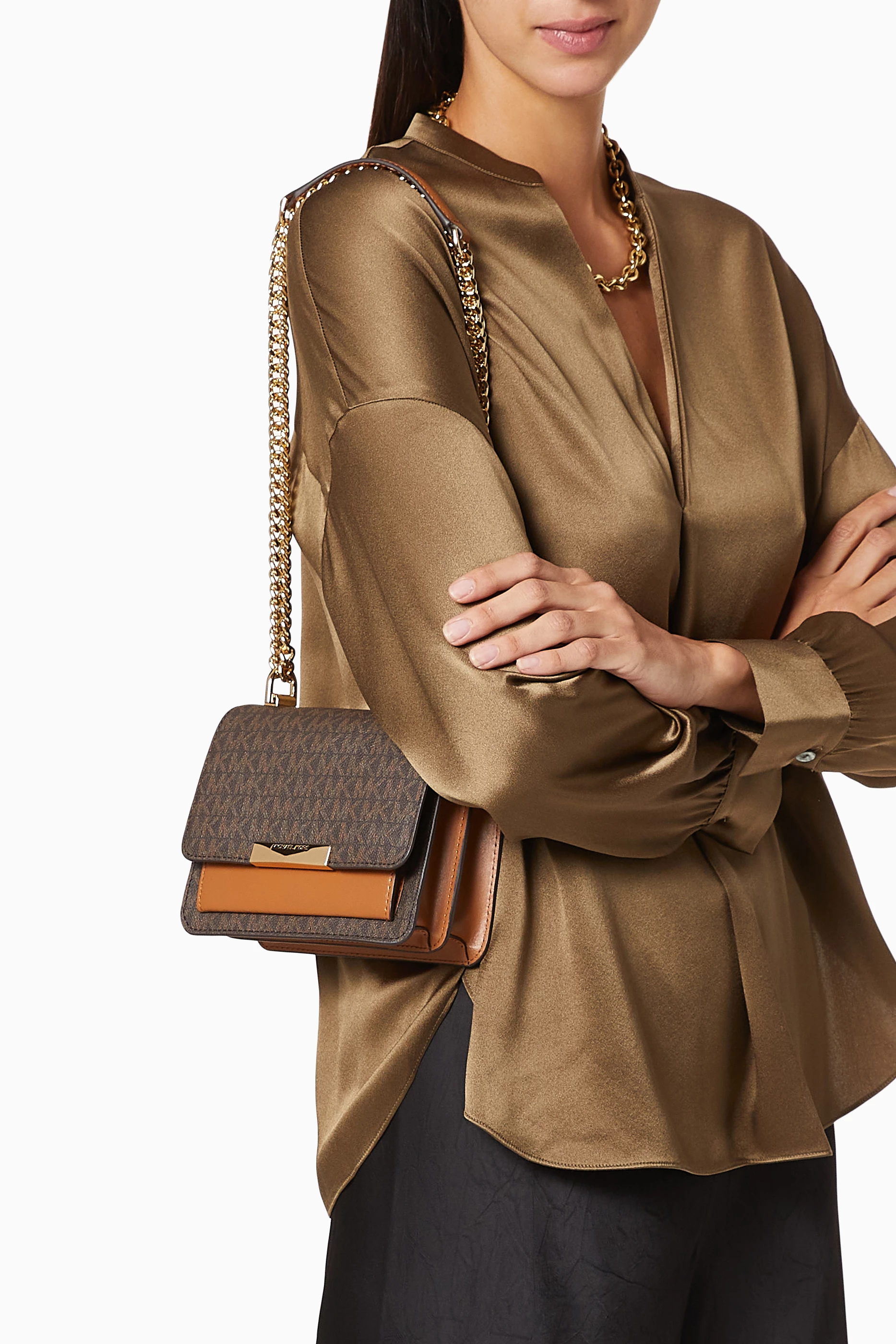Michael michael kors jade shoulder bag top