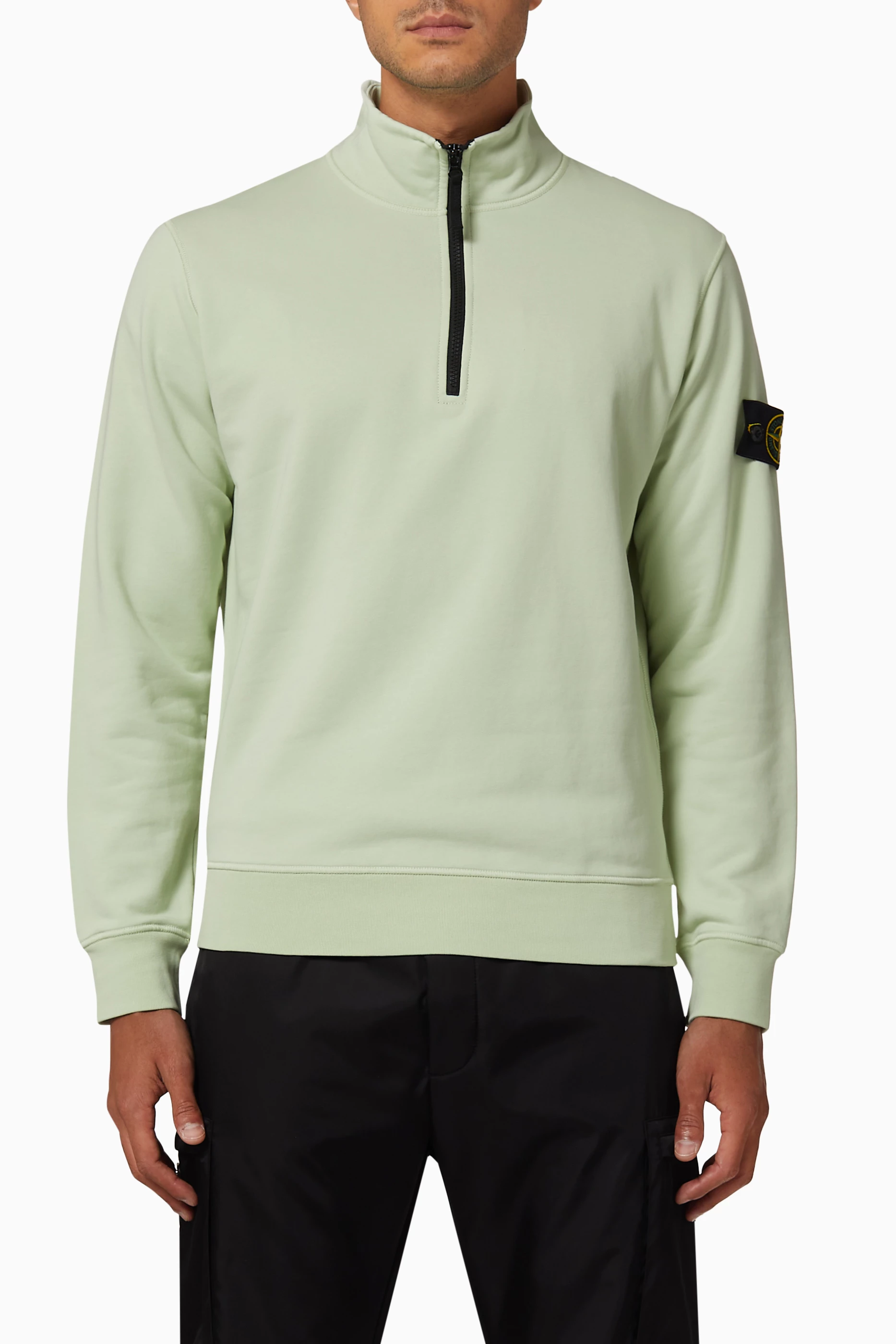 Stone island zip sweater cheap