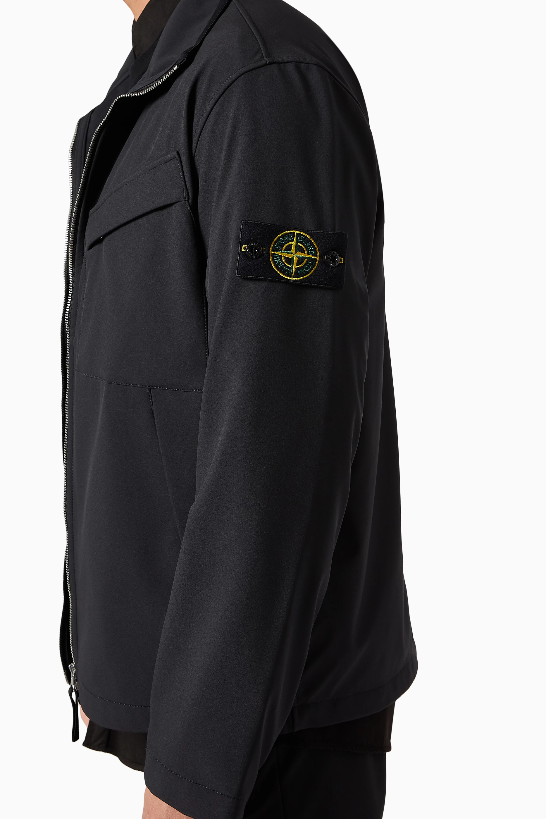 Stone island black jacket outlet