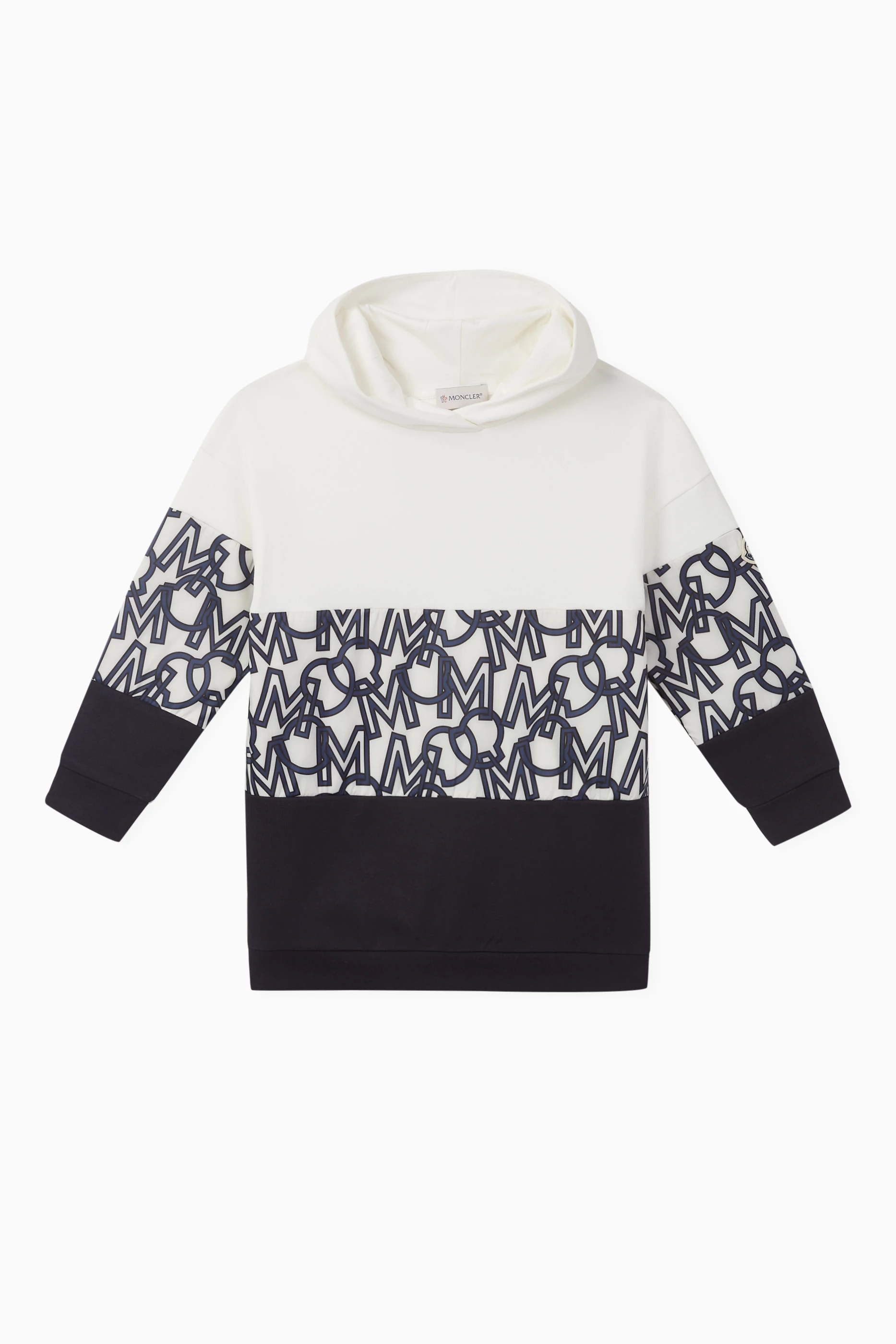Buy Moncler Enfant Multicolour Tricolour Hoodie in Cotton For Girls Online Ounass UAE