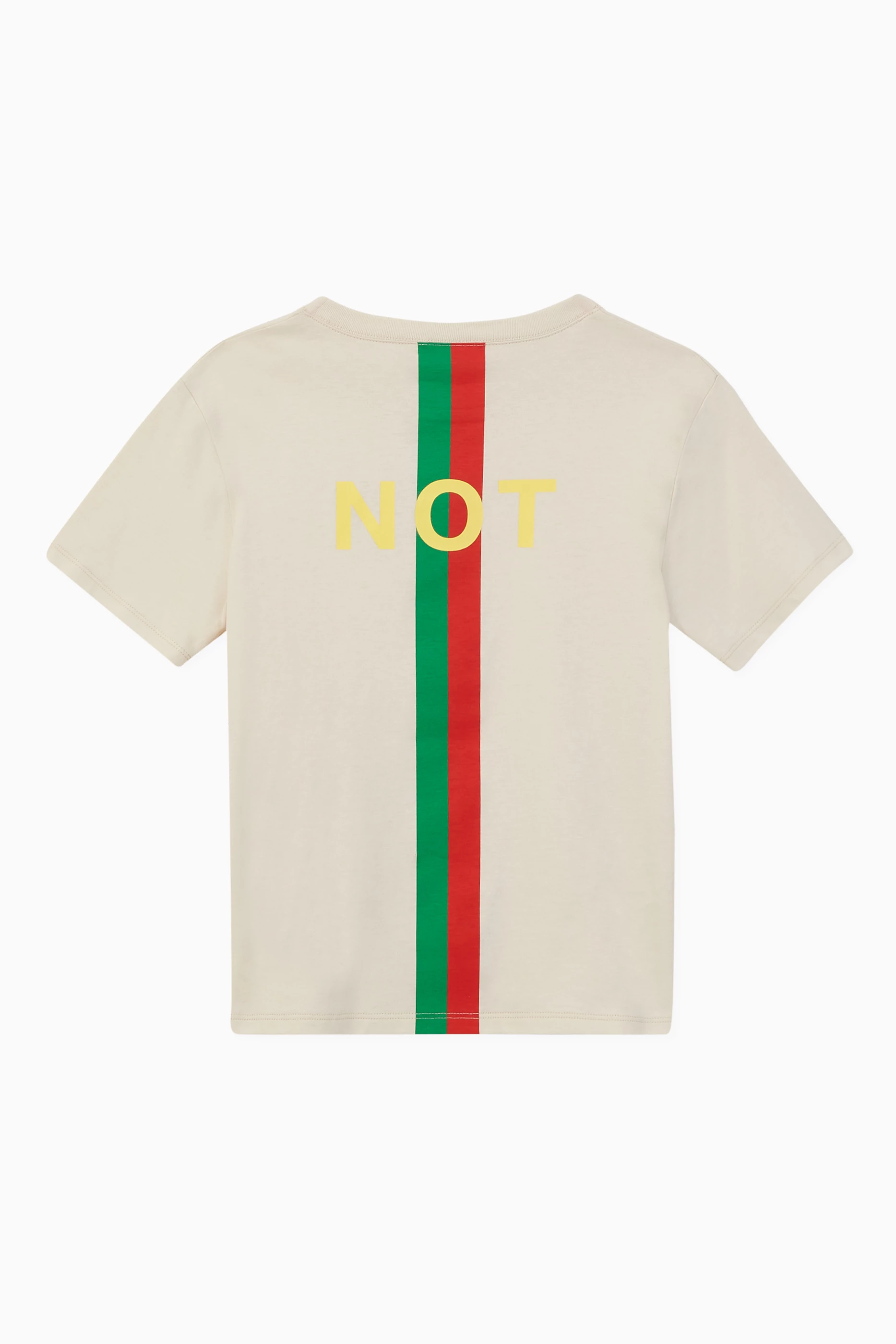 Buy Gucci White Fake/Not Print T-shirt For Boys Online | Ounass UAE