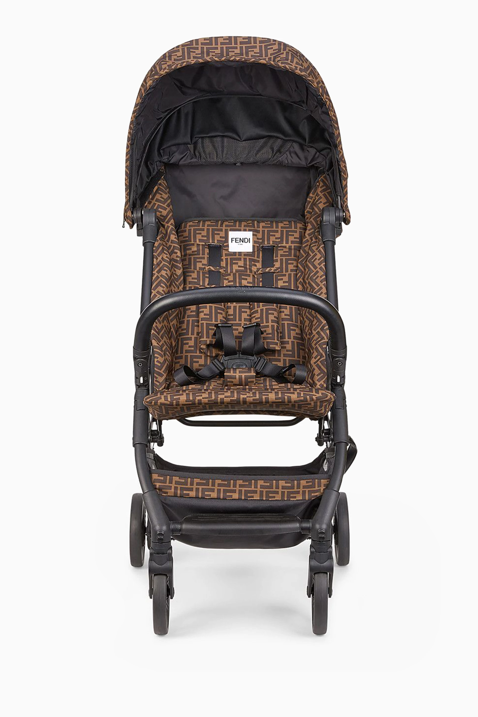 Buy Fendi Brown Foldable Stroller in FF Technical Fabric For Baby Boys Online Ounass UAE