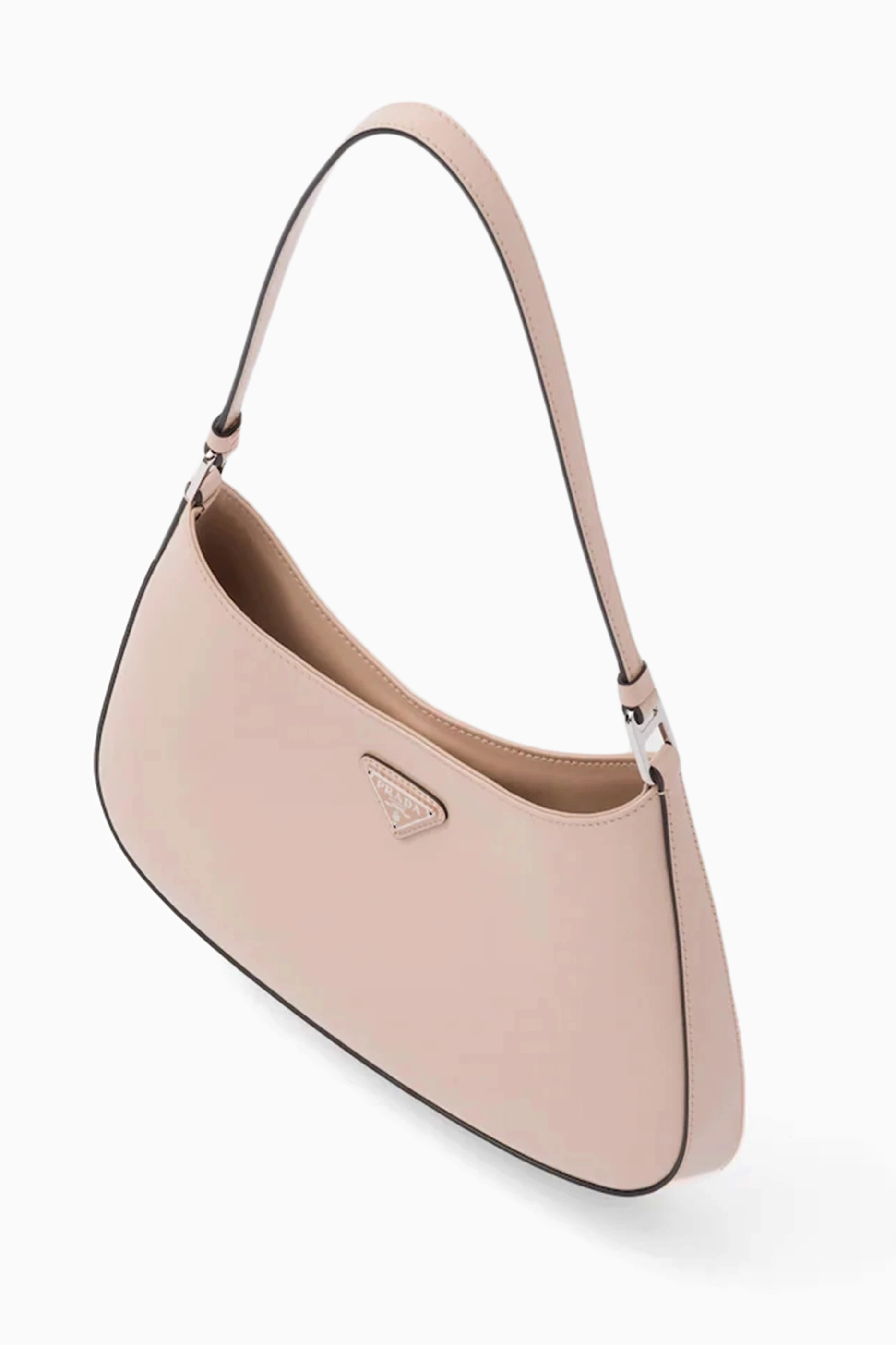 Buy Prada Pink Cleo Shoulder Bag in Brushed Leather For Women