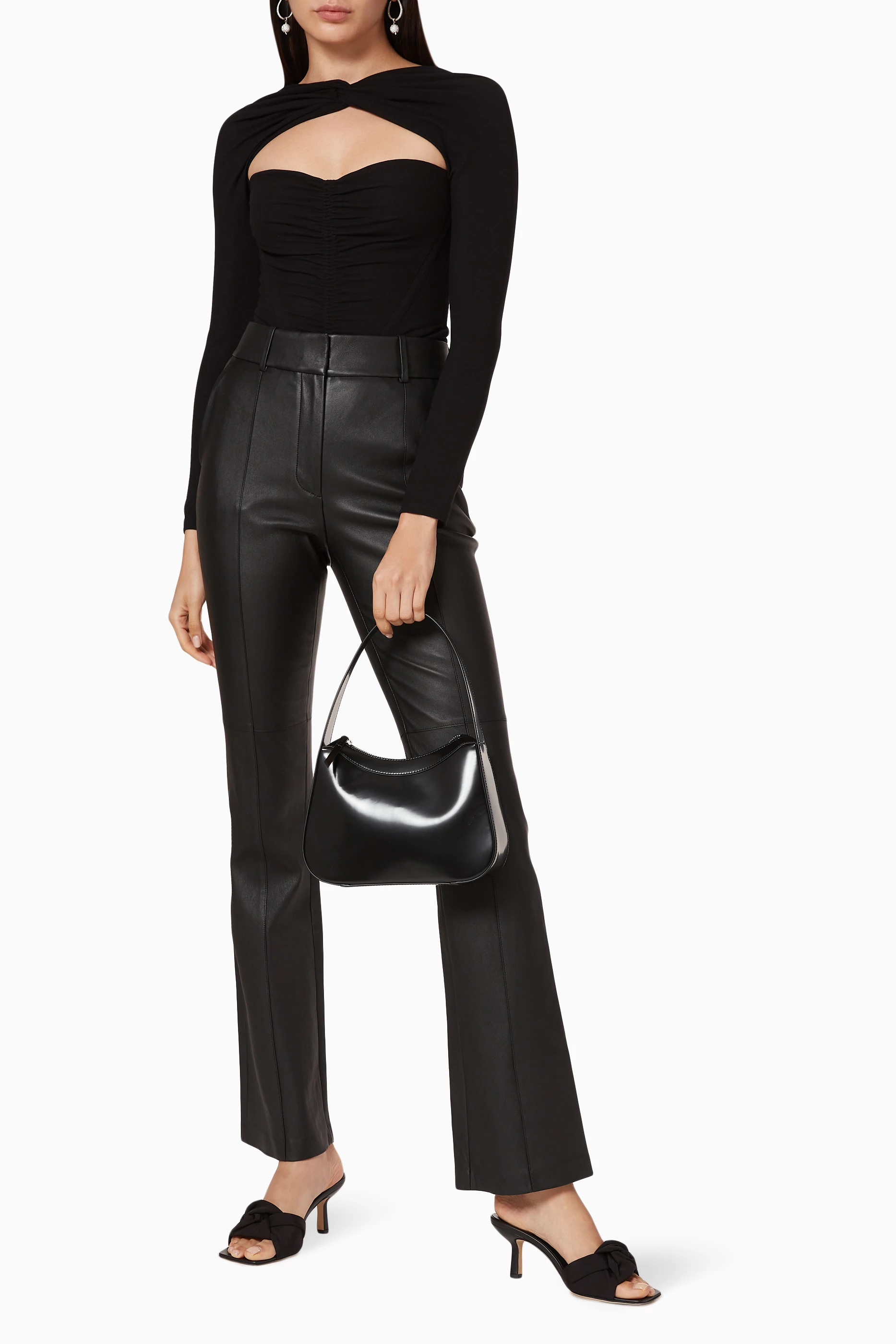 Black Box Calf Leather By Far Kiki Bag Buy BY FAR Black Kiki 