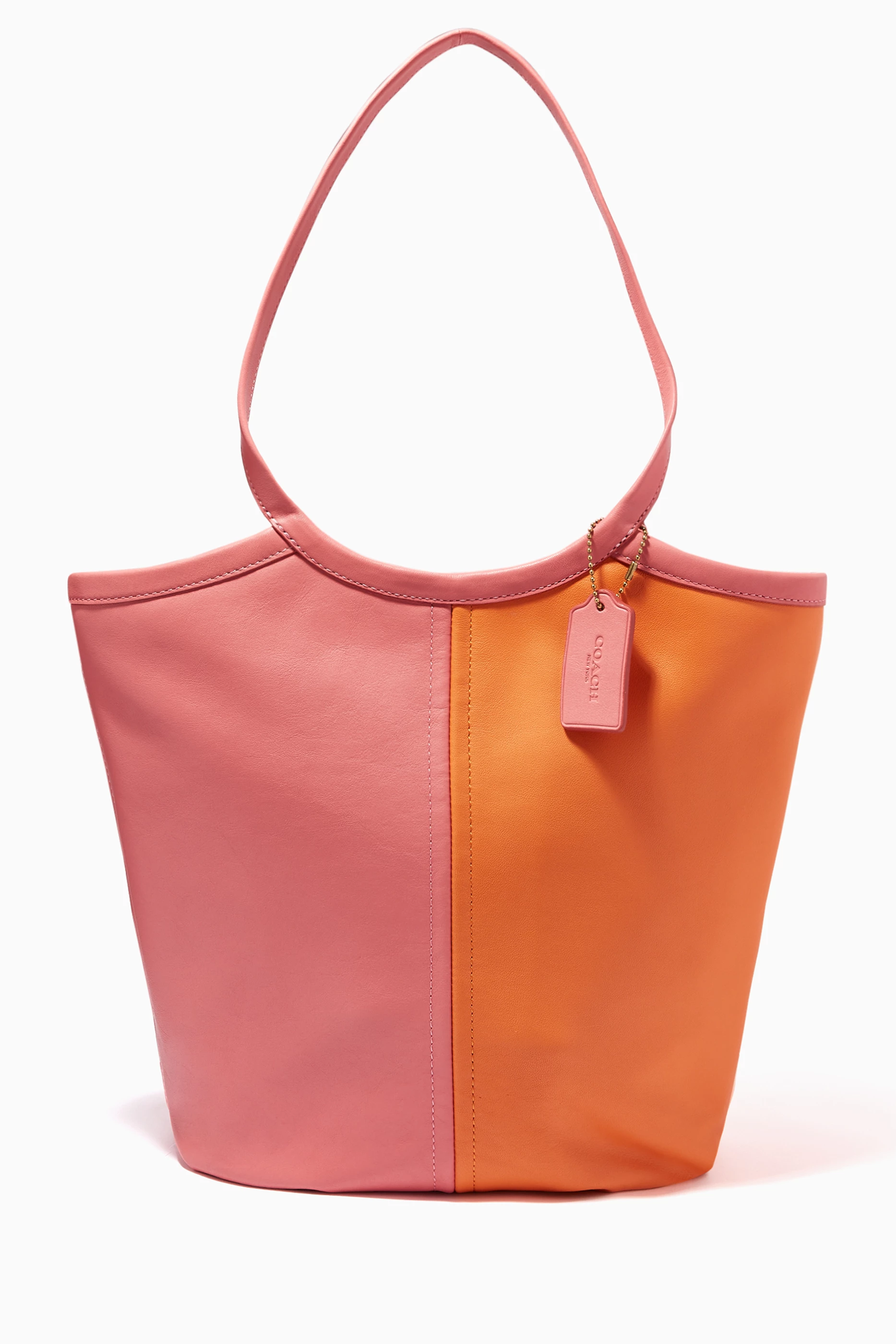 Buy Coach Multicolour Bea Tote Bag in Colour-block Leather For