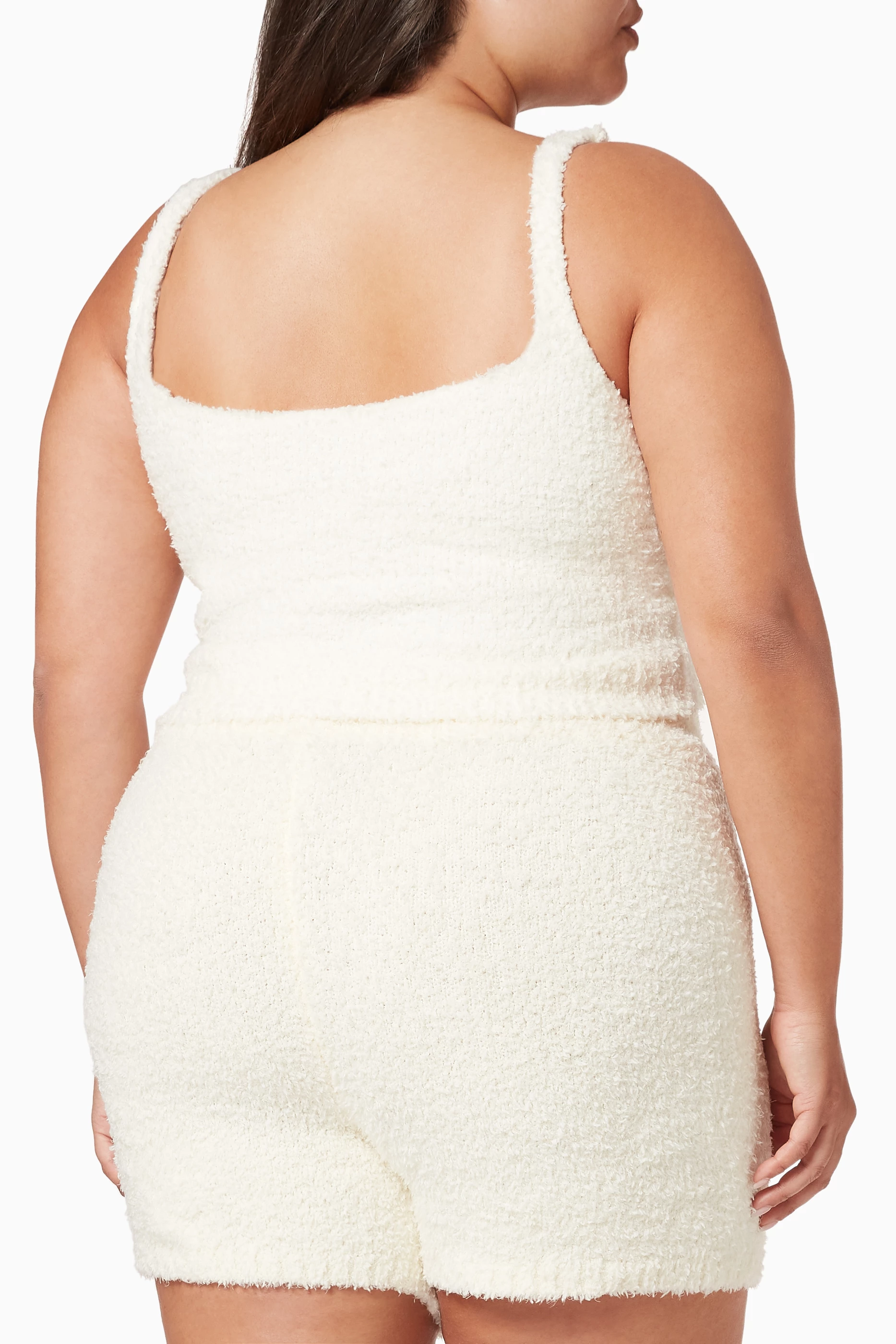 Buy SKIMS White Cozy Knit Tank For Women Online | Ounass UAE